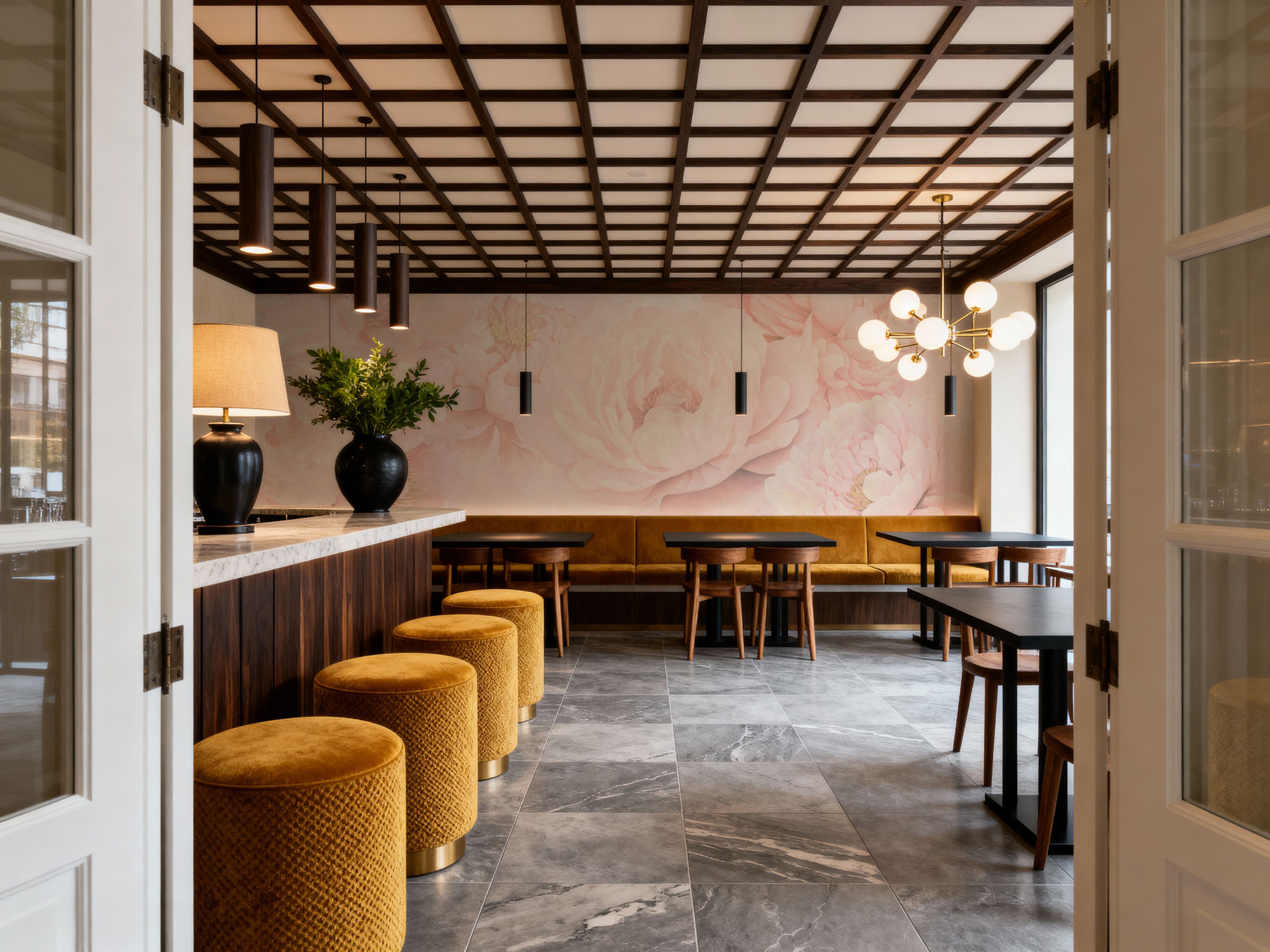 Transcendent Peony, Blush Pink, Wallpaper