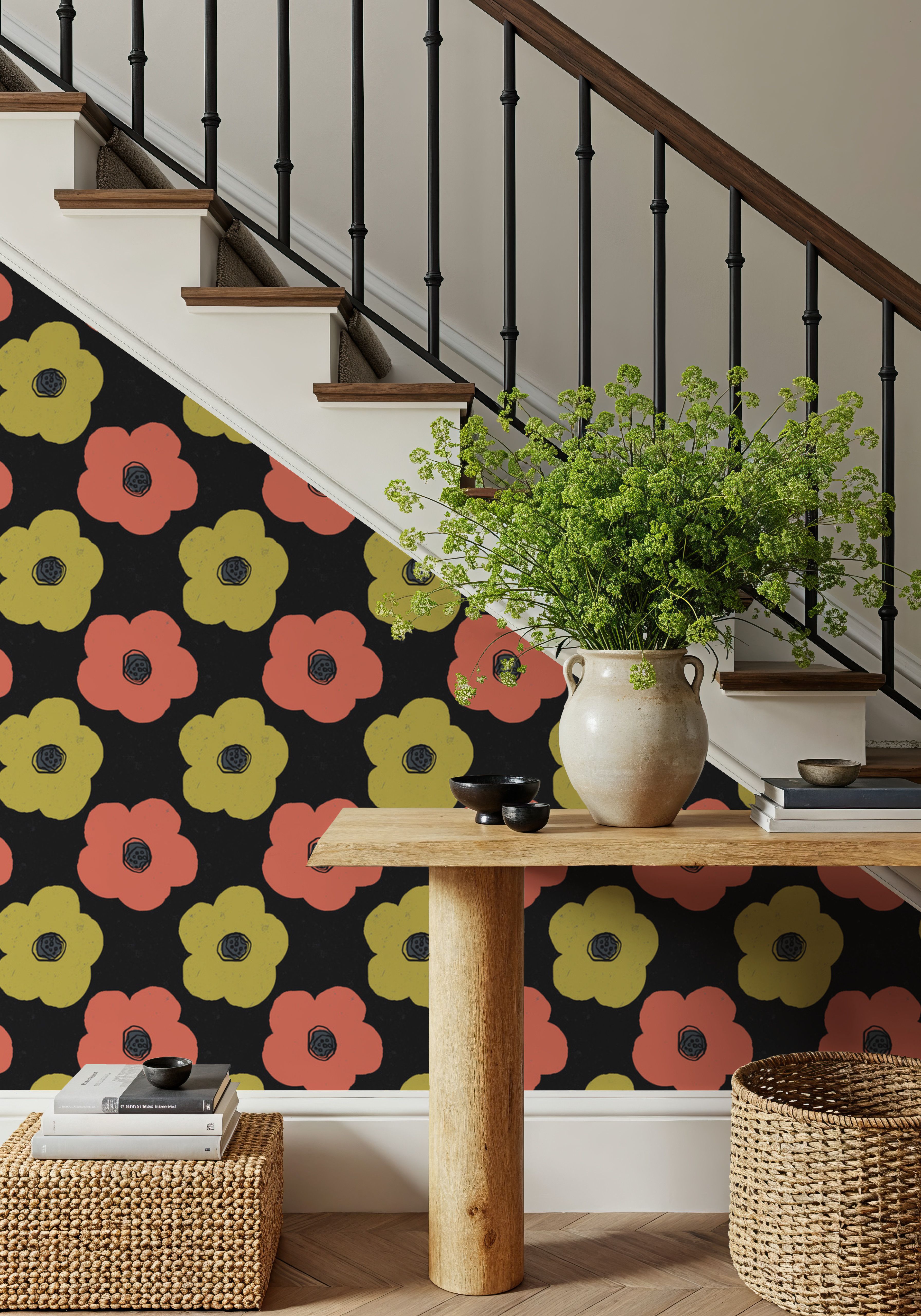 Happy Garden Daisies, Wallpaper