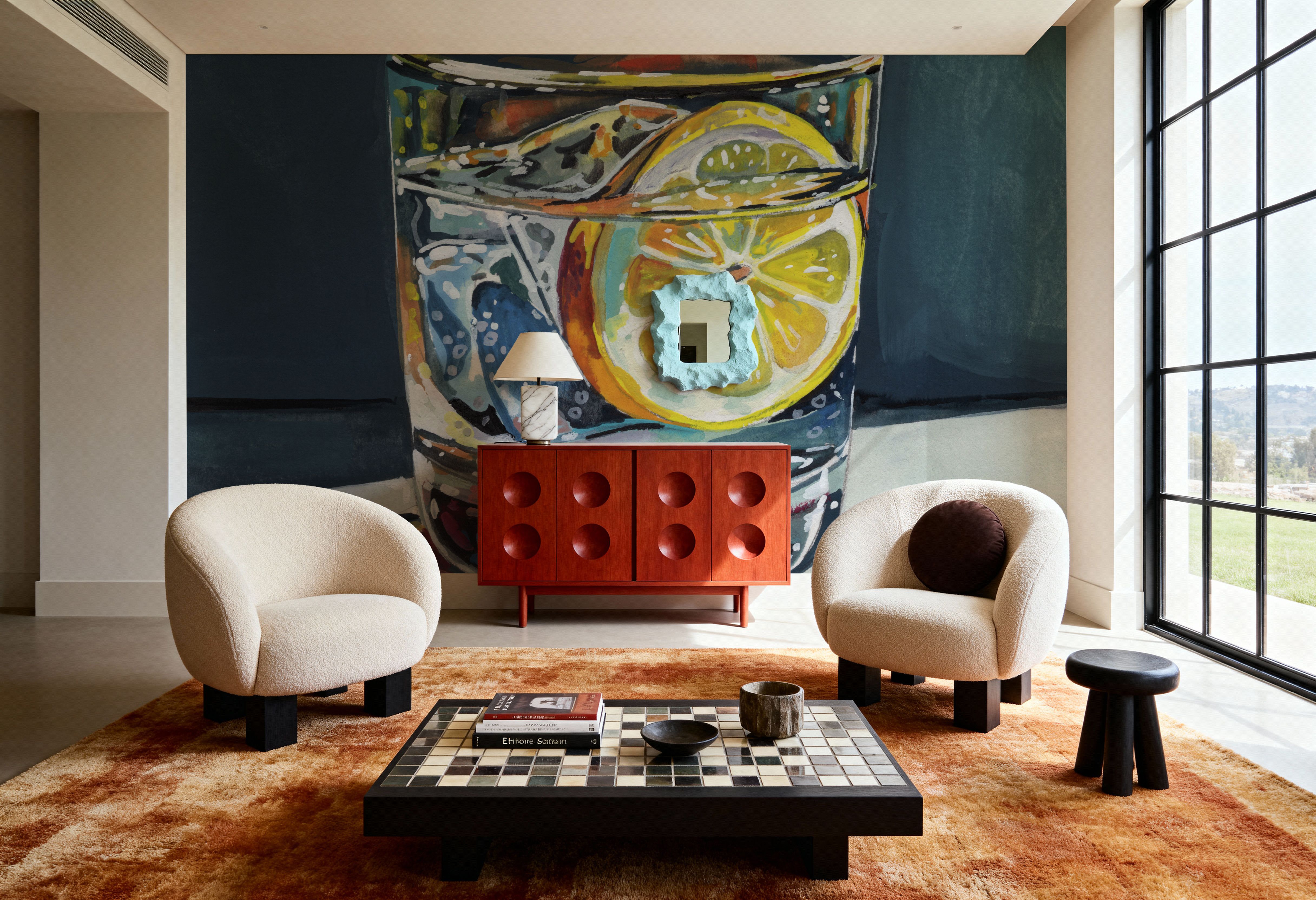 Clear Cocktail With Lemon, Wallpaper