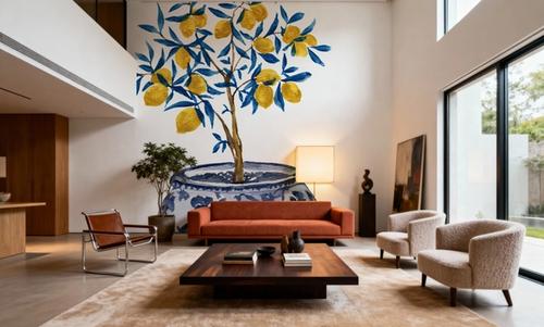 Lemon Tree in Chinoserie