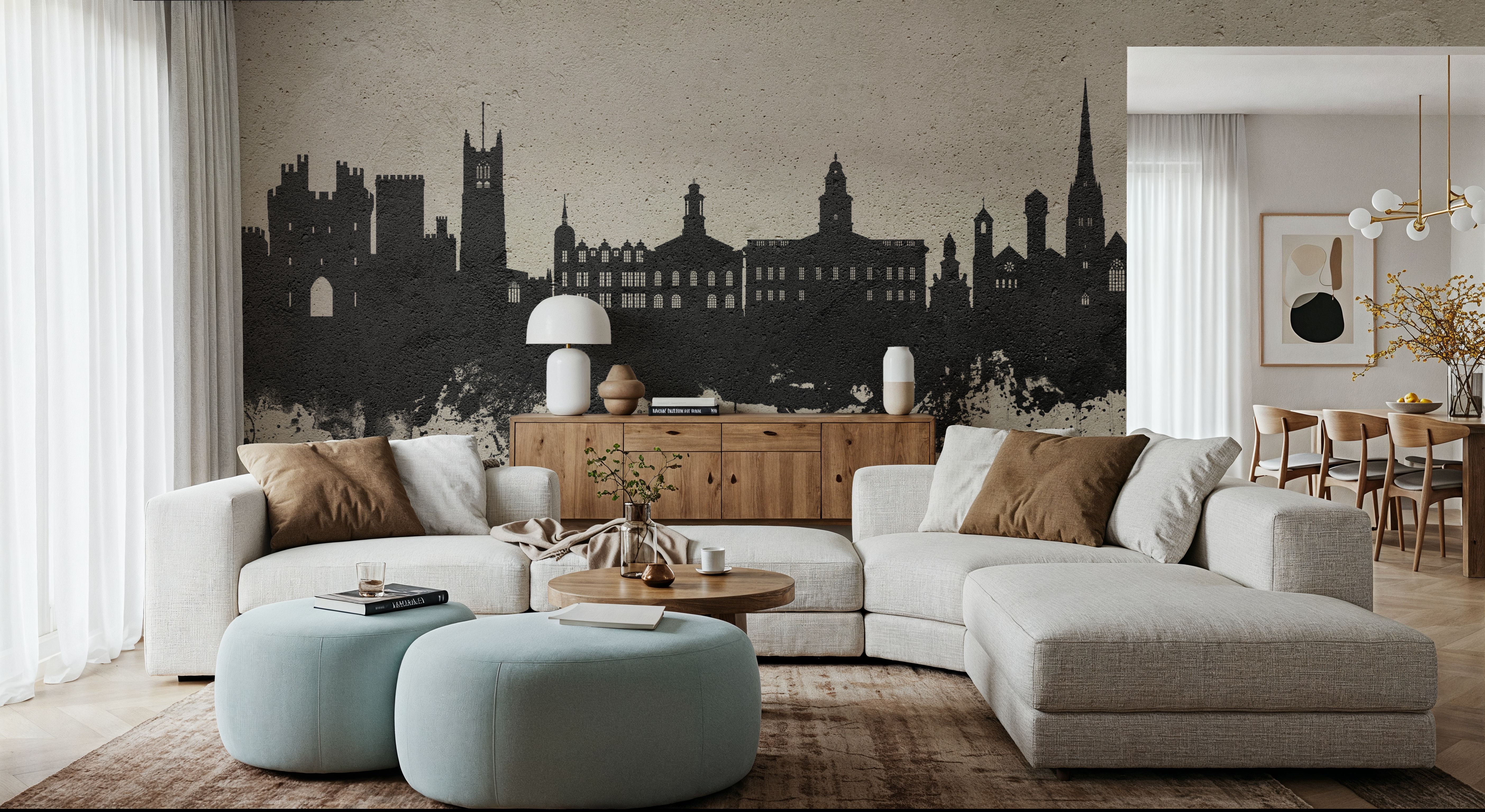 Lancaster England Skyline Concrete, Wallpaper