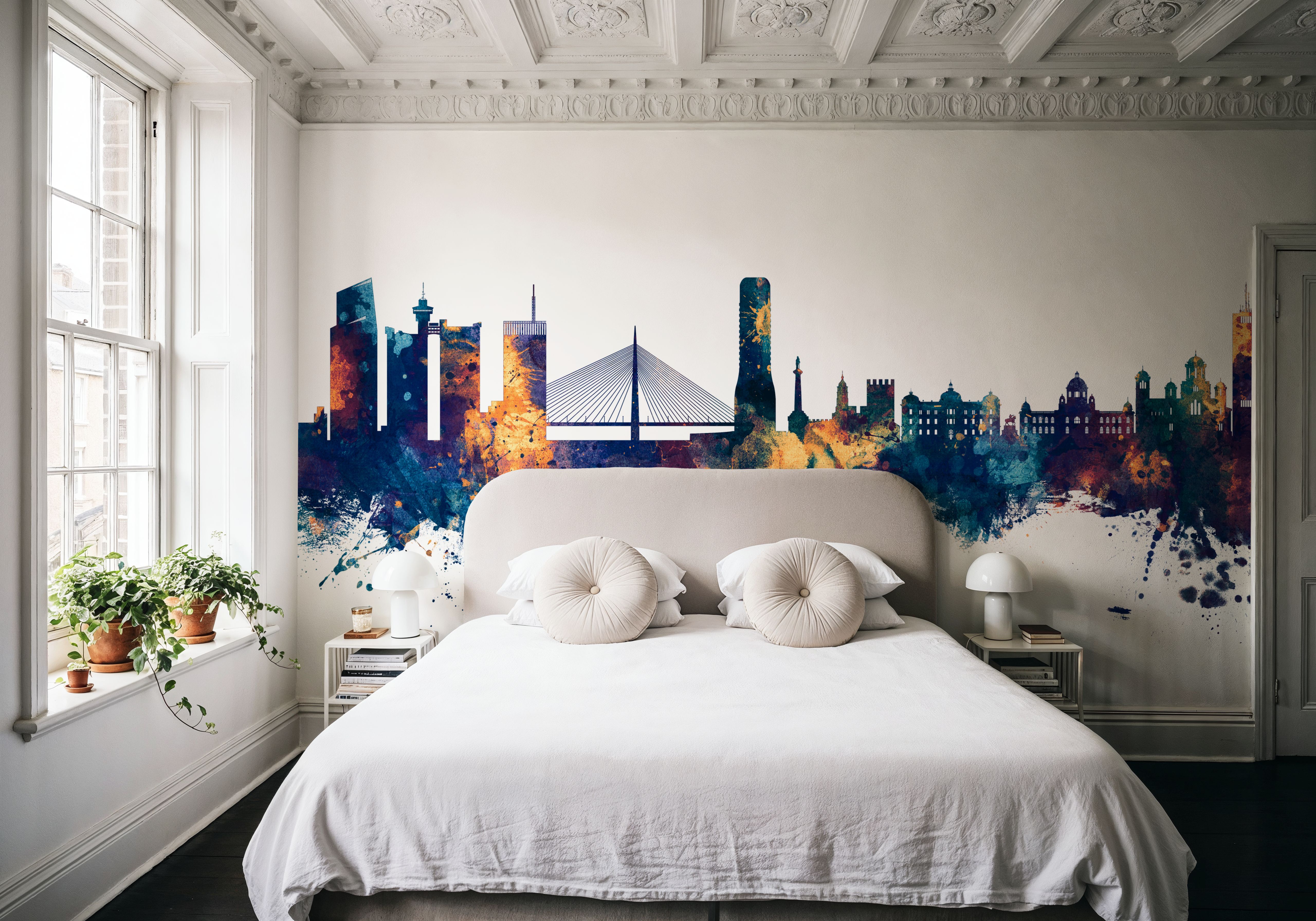 Belgrade Serbia Skyline Blue & Bronze