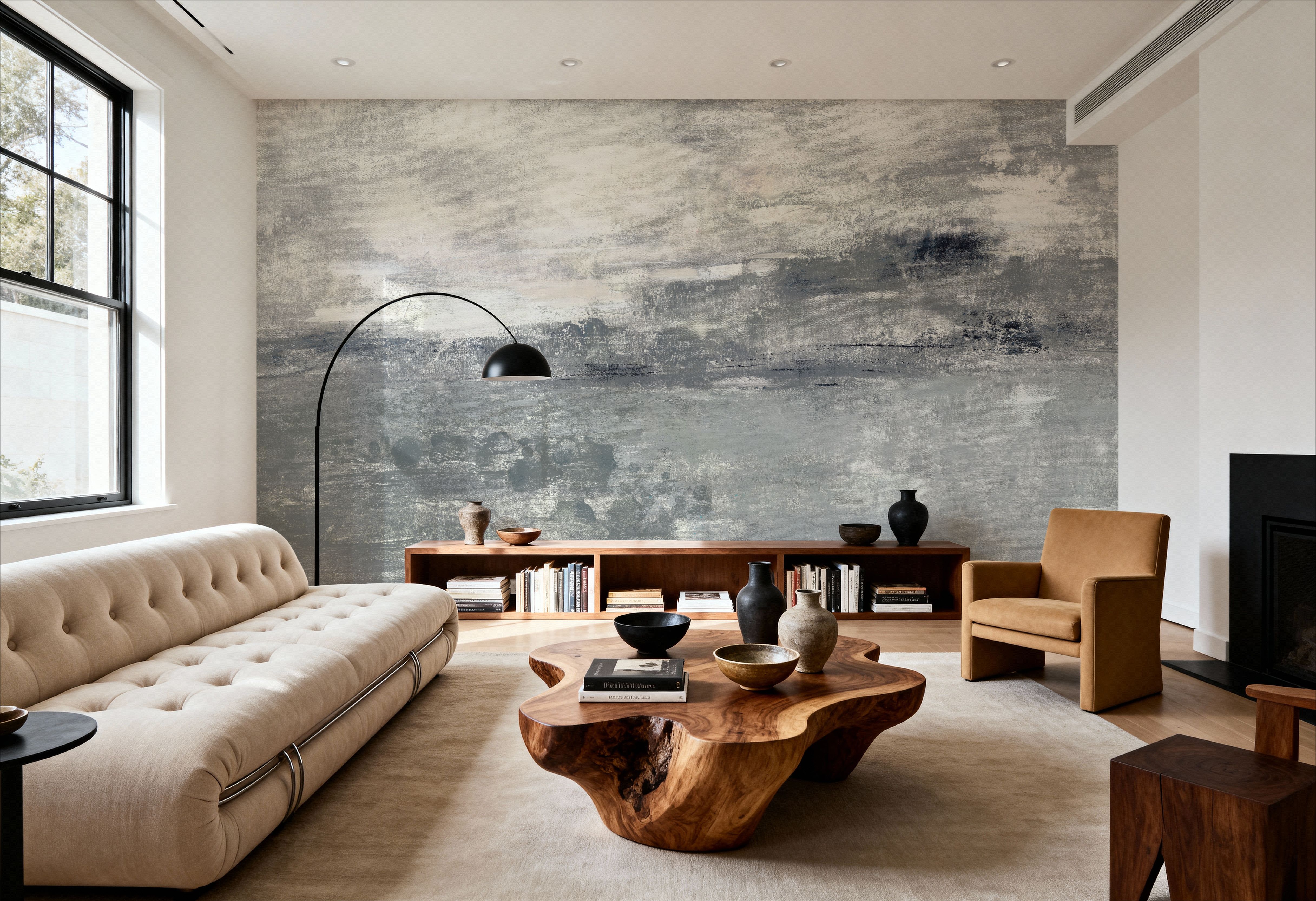 Spring Valley I Neutral, Papier peint