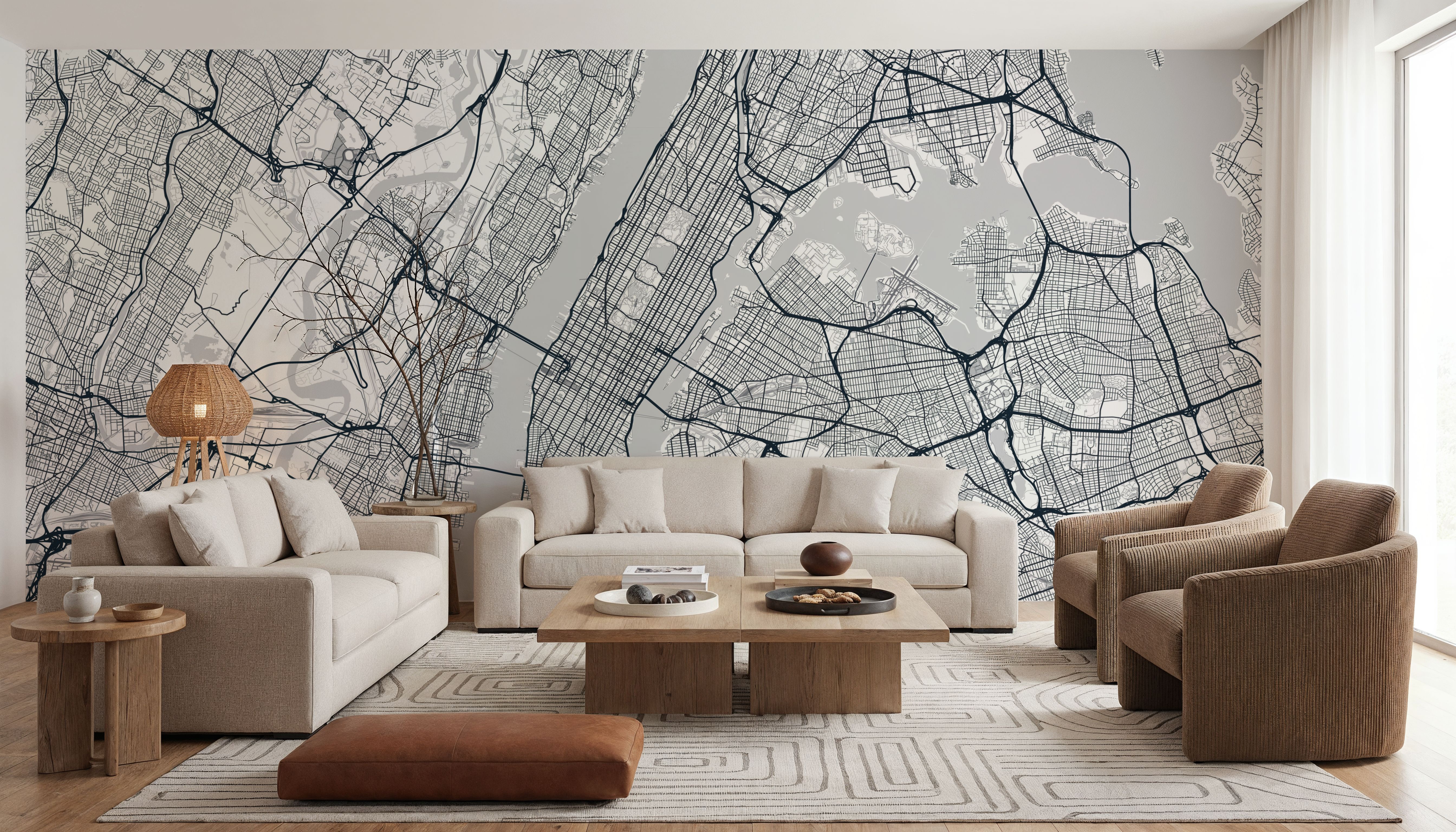 Map of Manhattan, Wallpaper