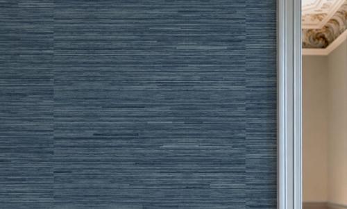 Faux Grasscloth with Visible Seams, Indigo
