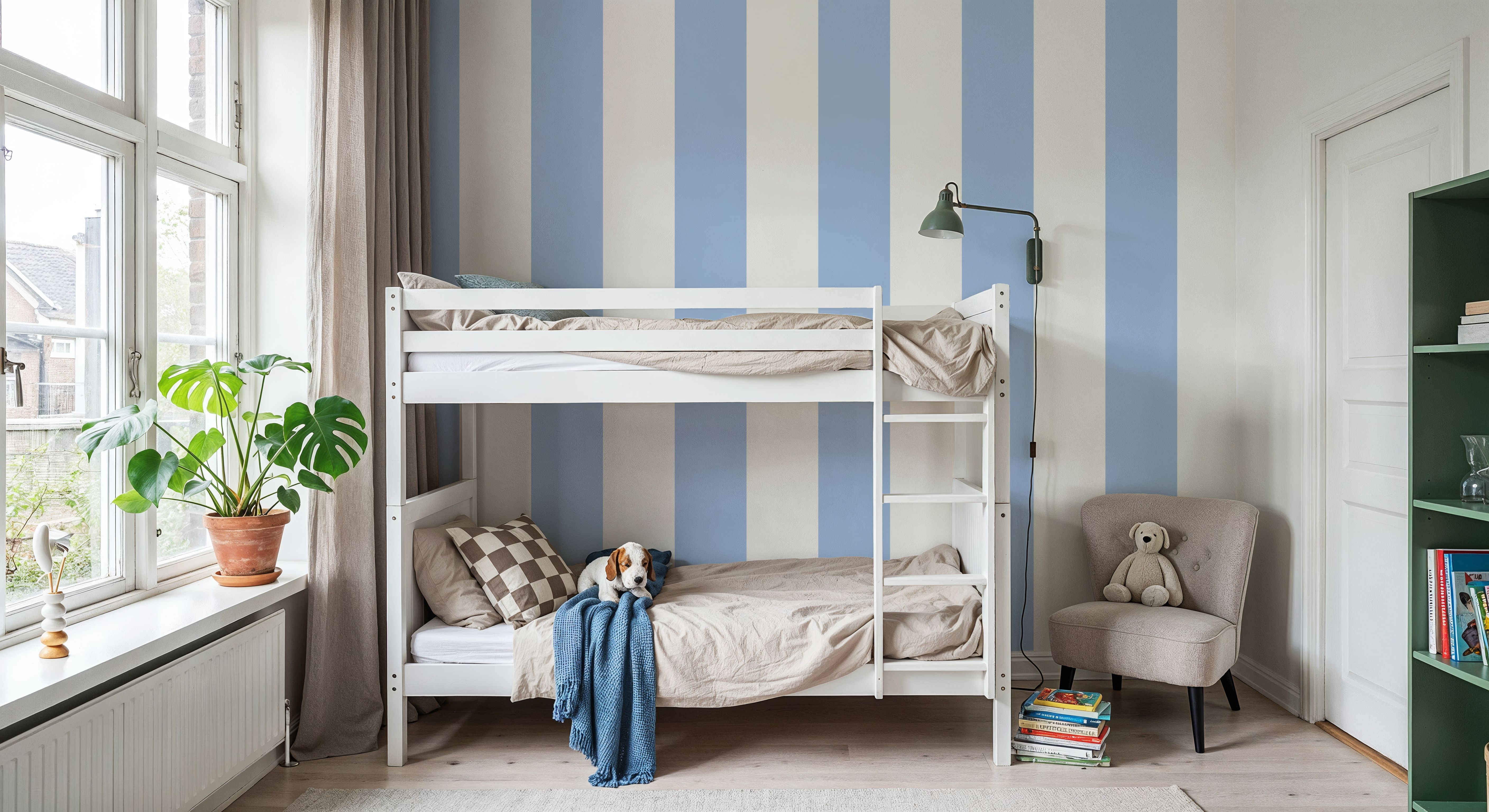 Circus Stripes, Baby Blue