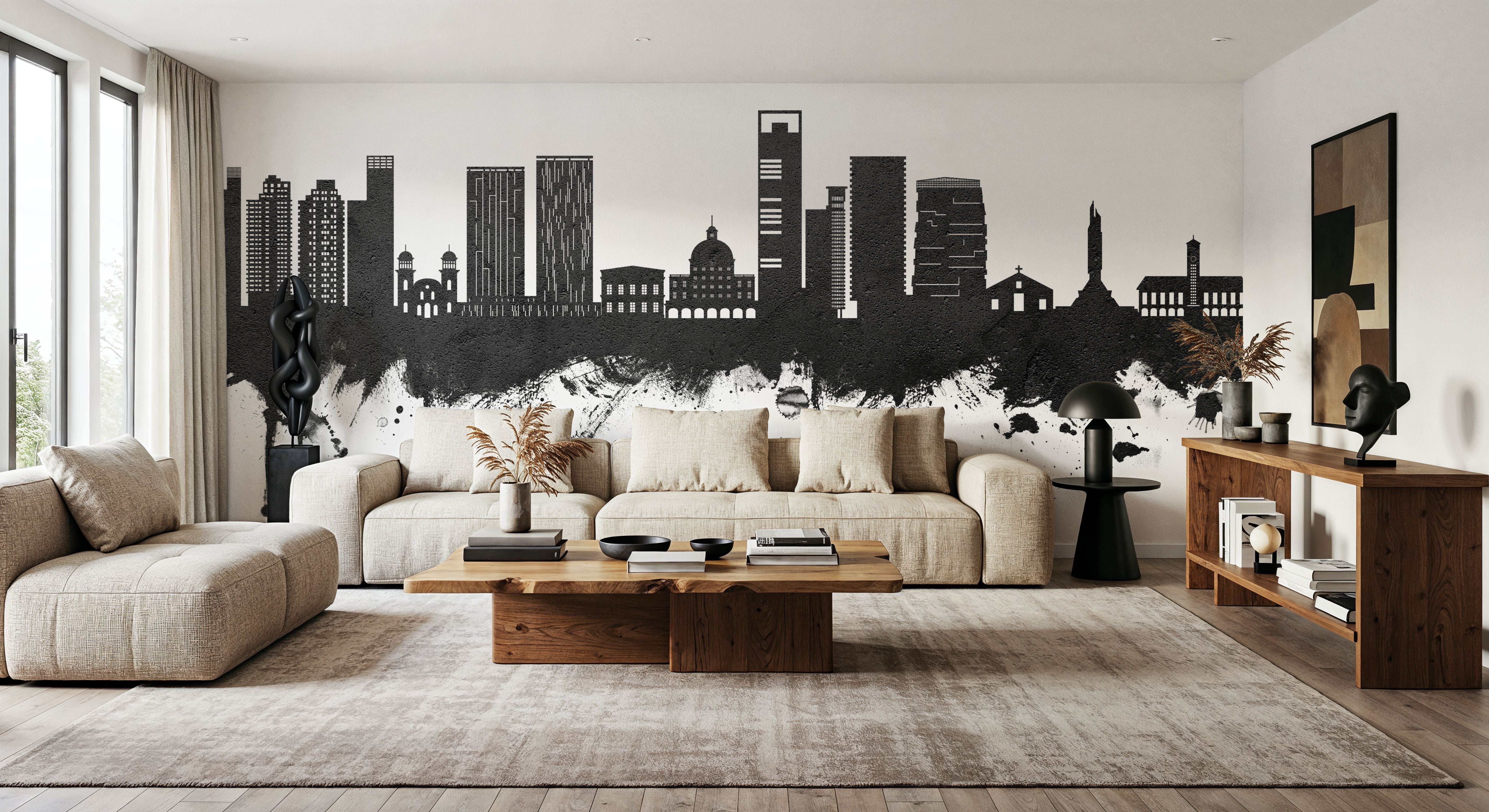 Luanda Skyline Black & White