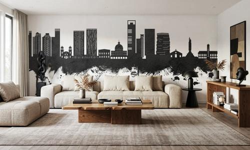 Luanda Skyline Black & White