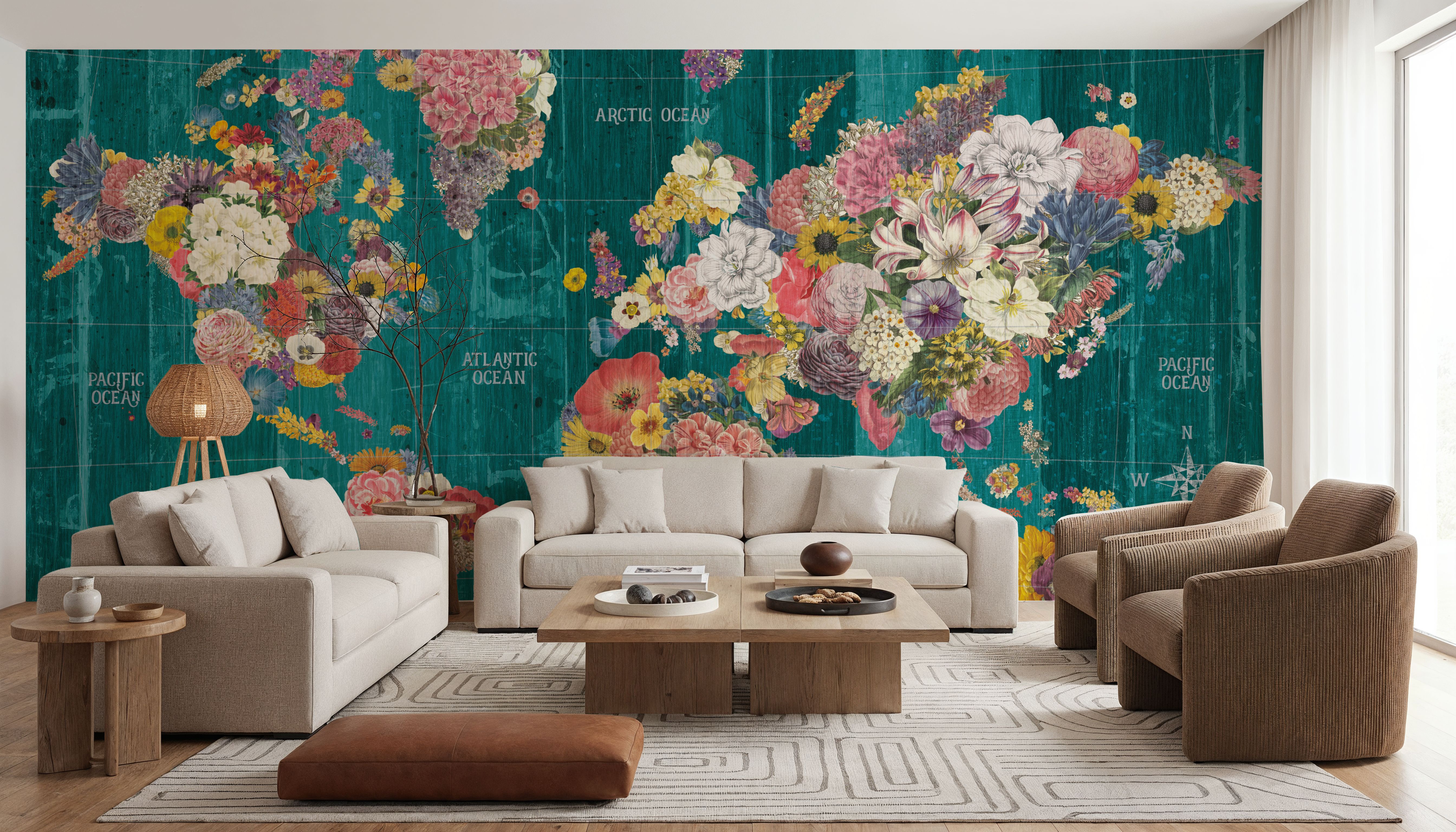 Dark Botanical World, Papel pintado