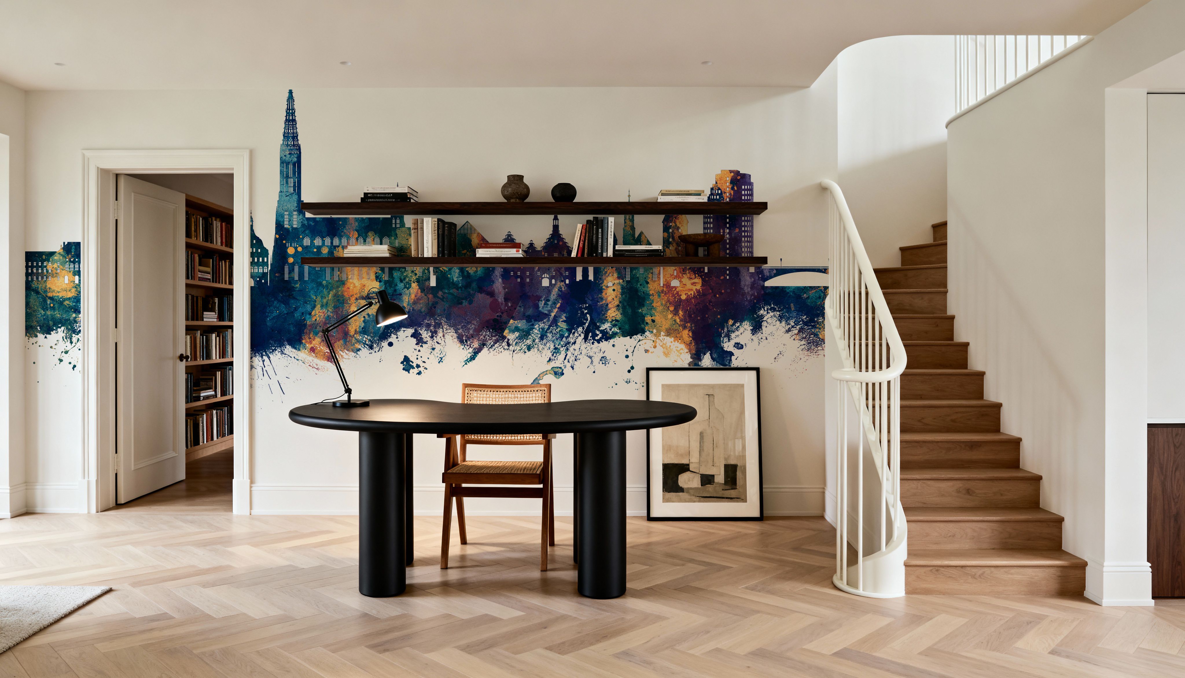 Ulm Germany Skyline Blue & Bronze