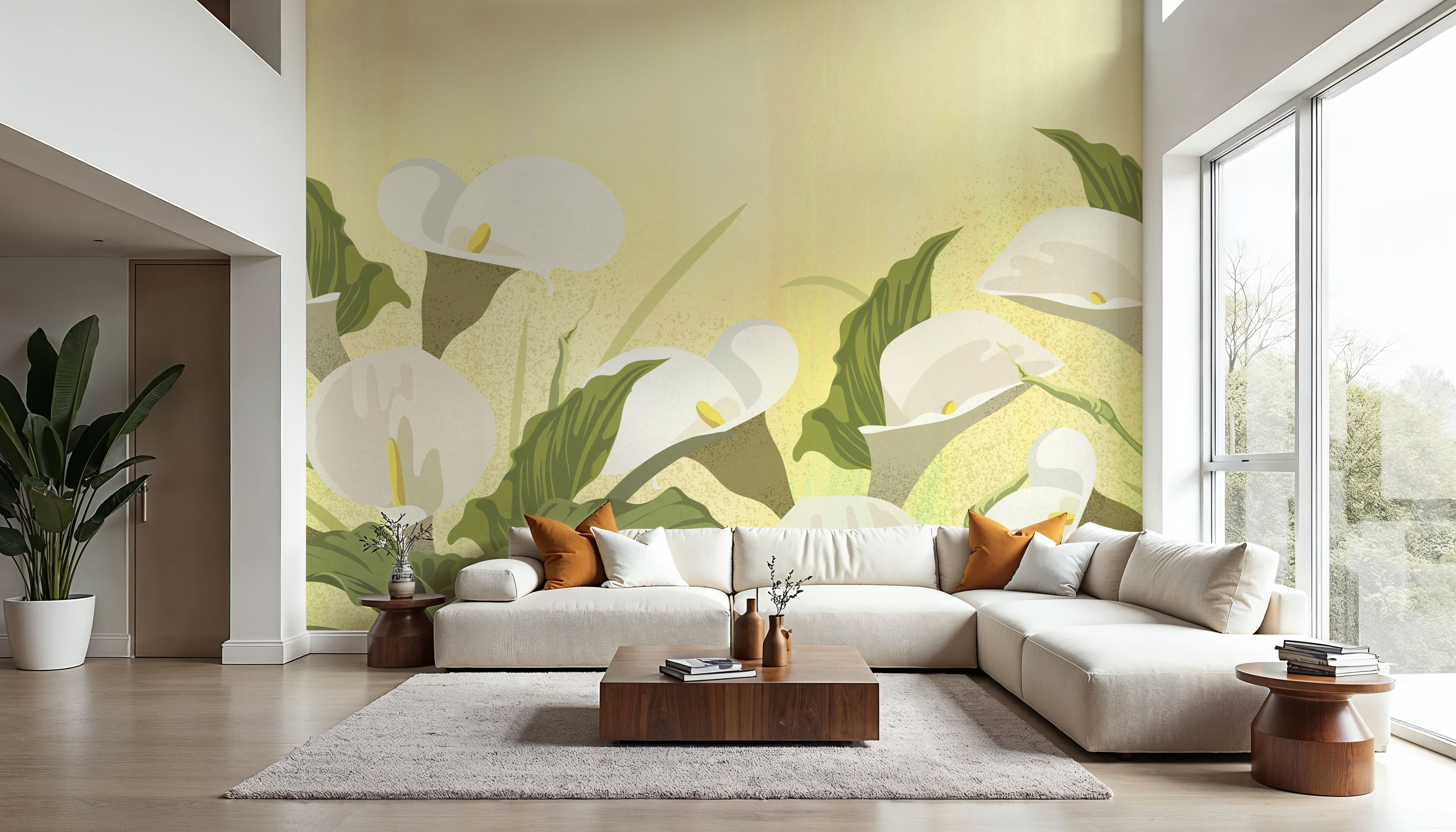 Cala Lily, Yellow Wash