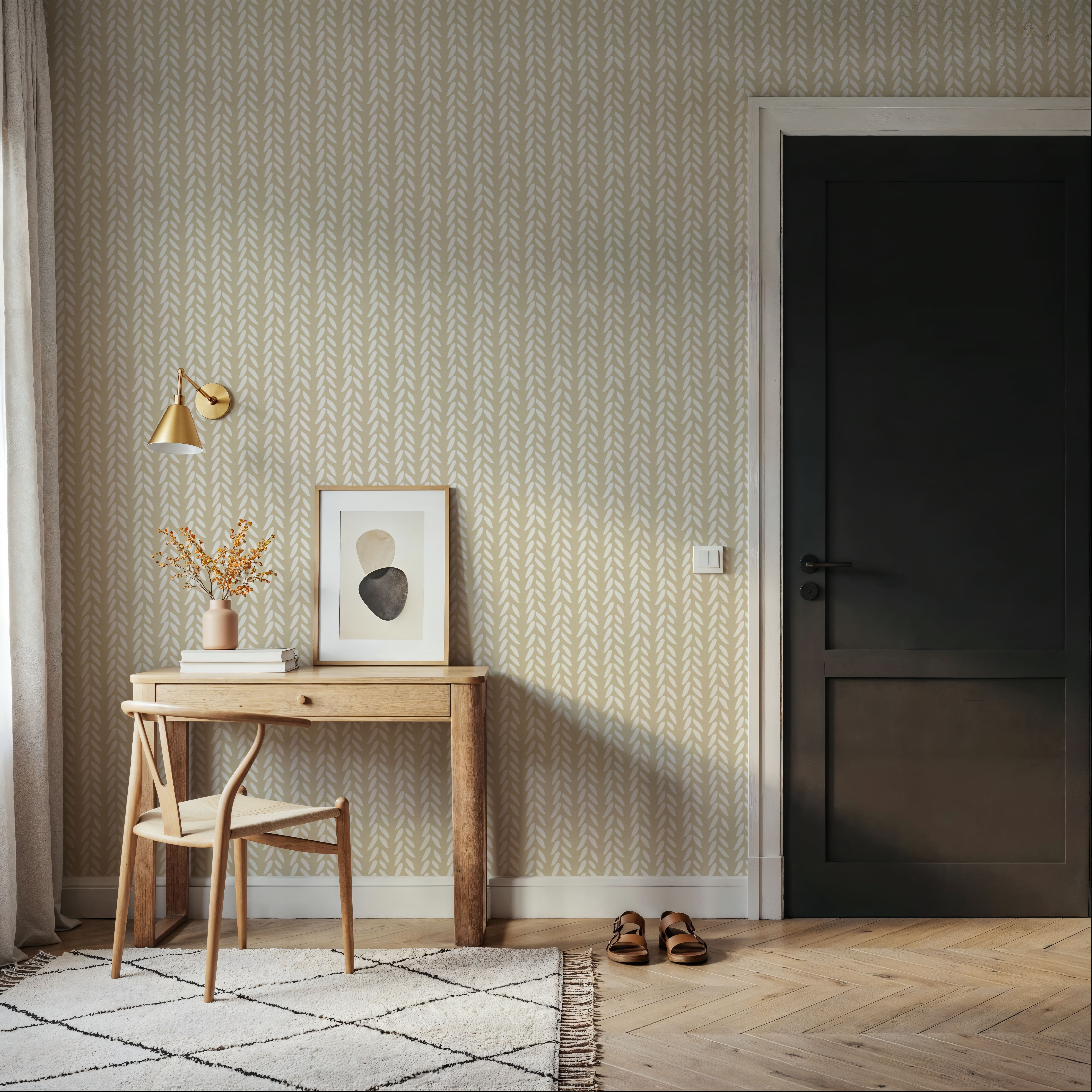 Falling Wheat Beige