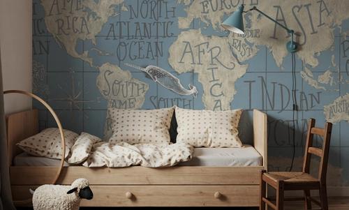 Mythical Map I Blue