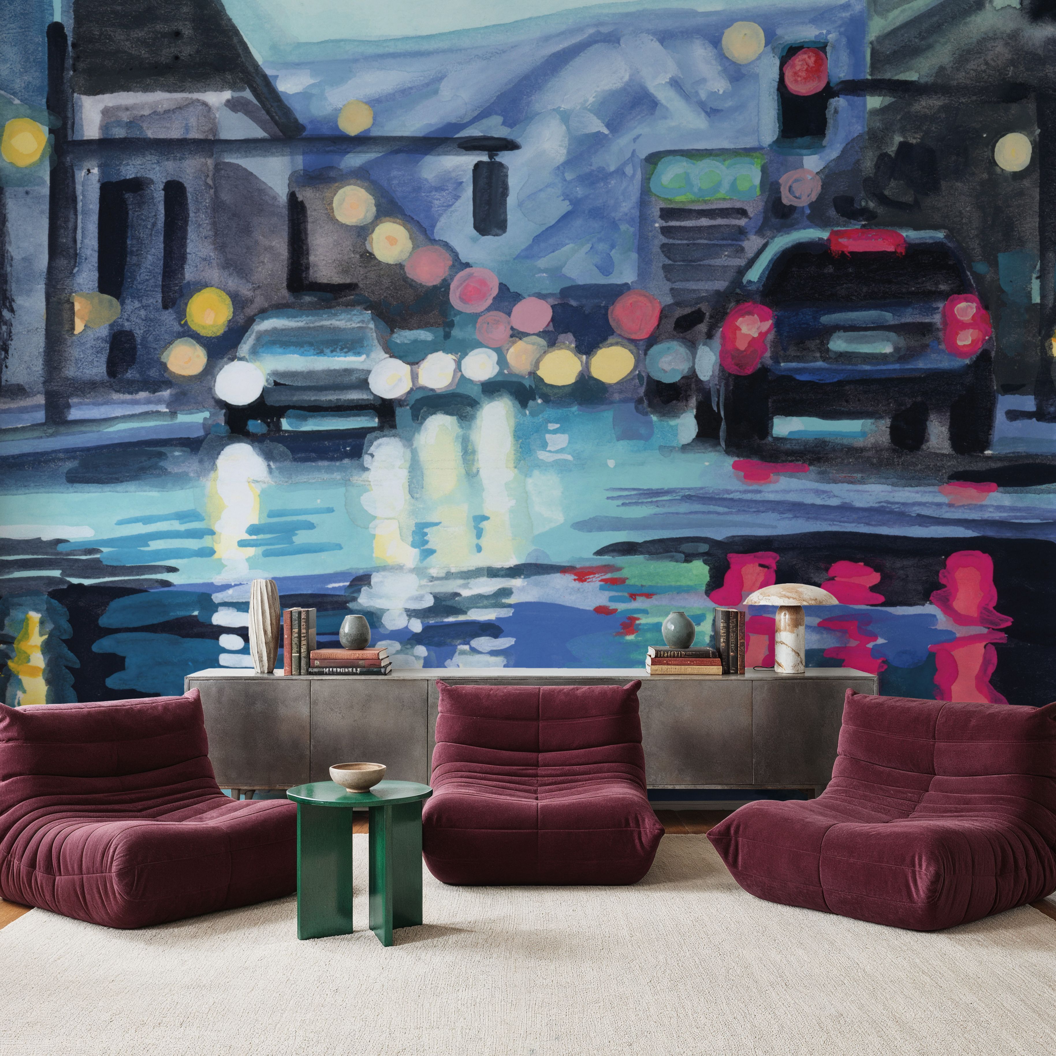 Rainy Road Late Afternoon