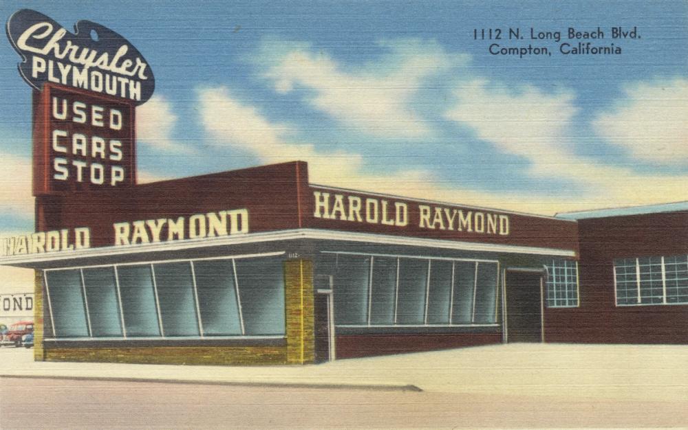 Greetings from Used Car Stop - Screenprint Postcard