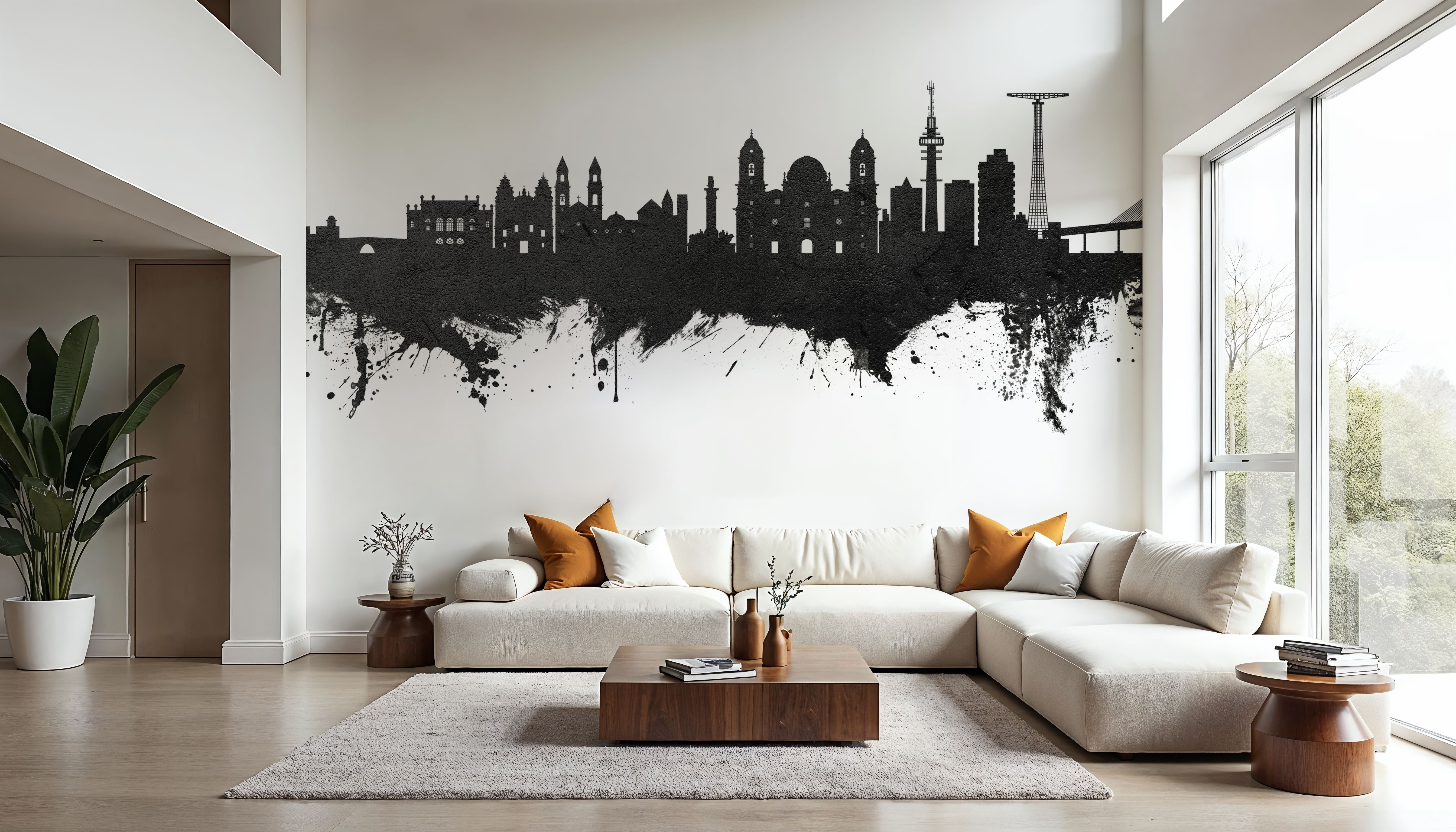 Cádiz Spain Skyline Black & White