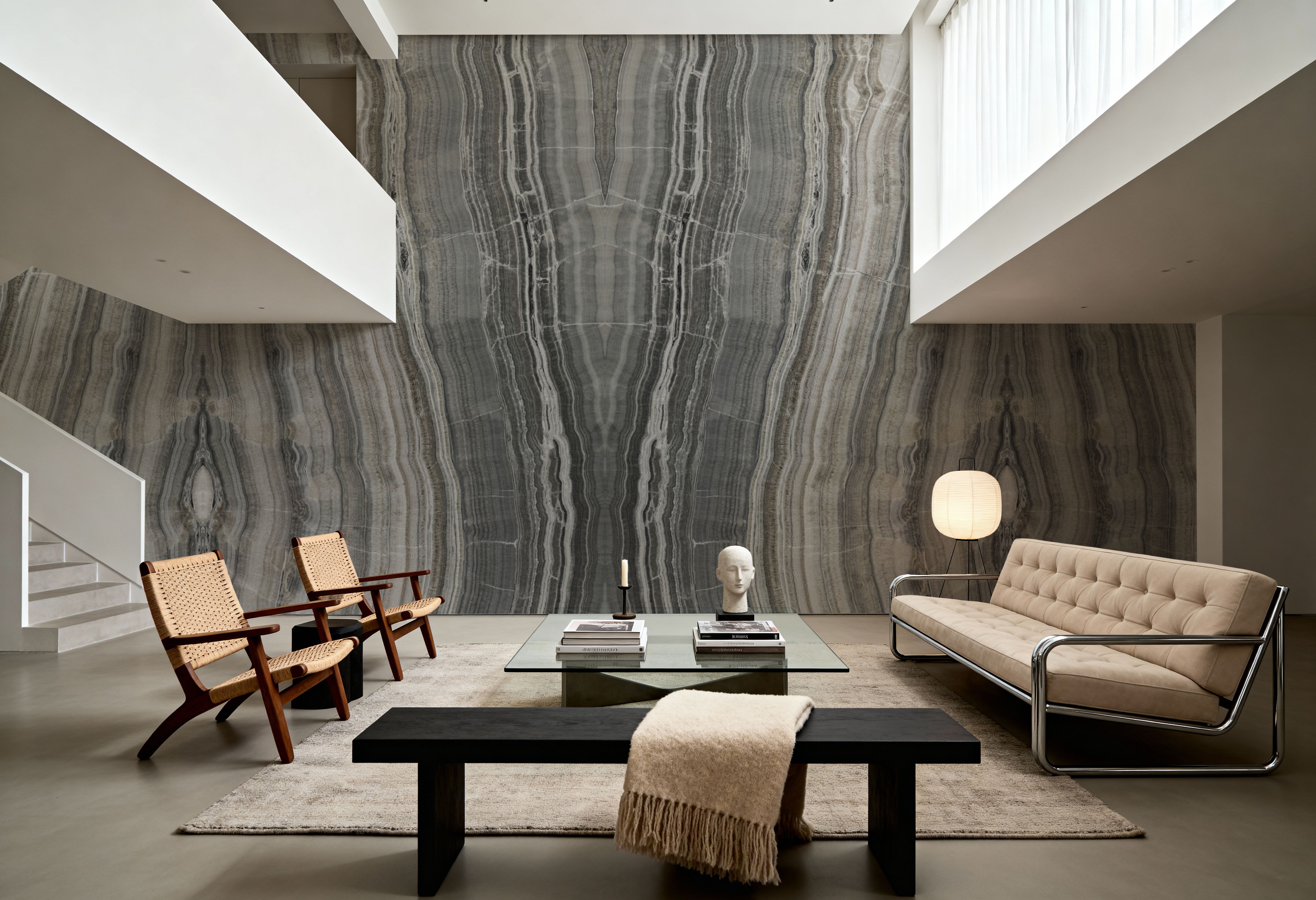 Onyx Mirage Bookmatched, Gray