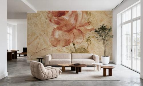 Rose on Cracked Linen