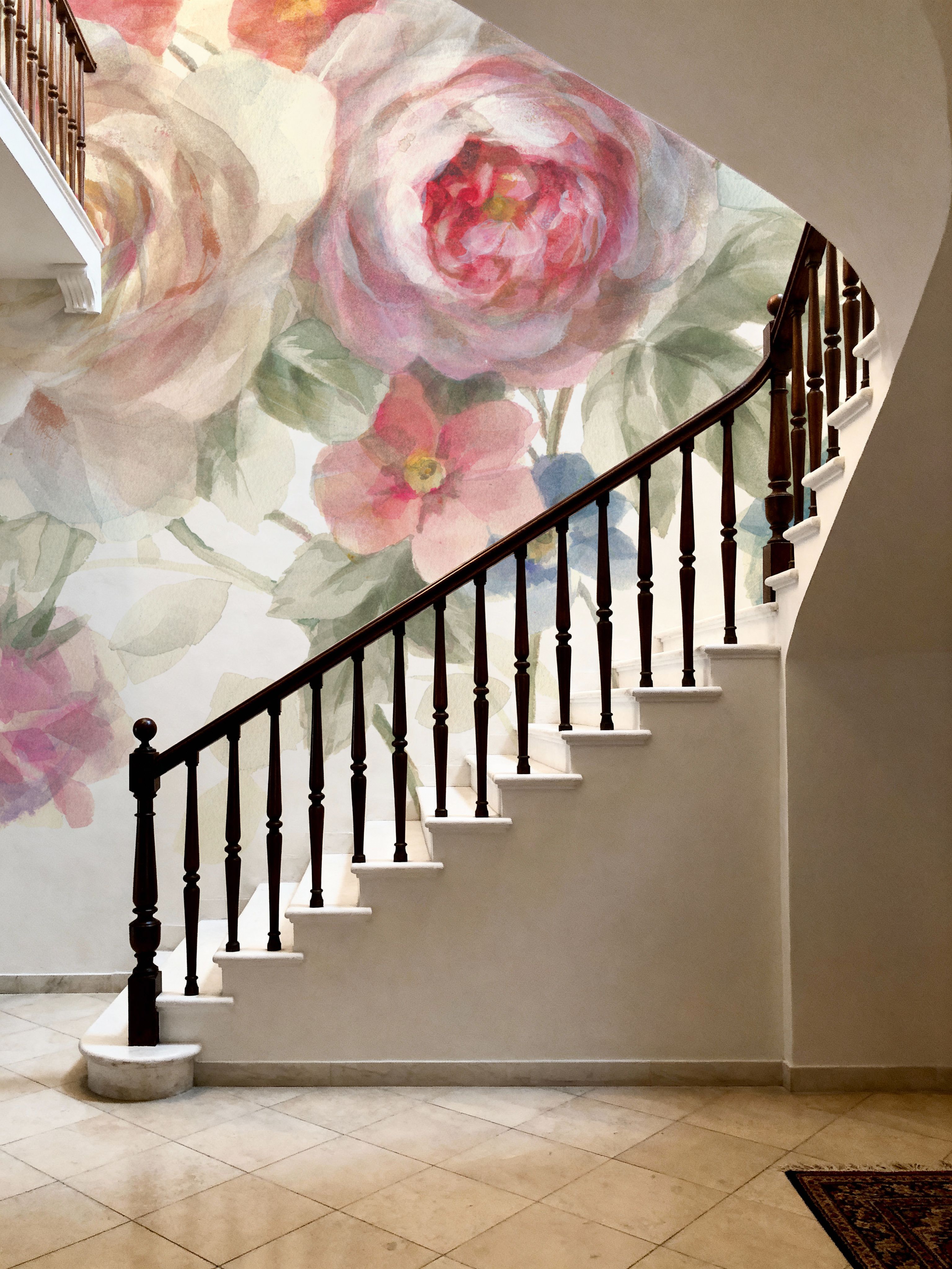 Cottage Garden on White