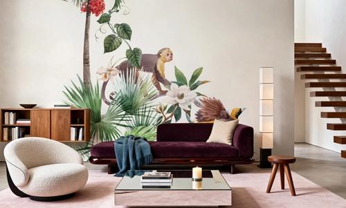 Paradise Bird And Monkey