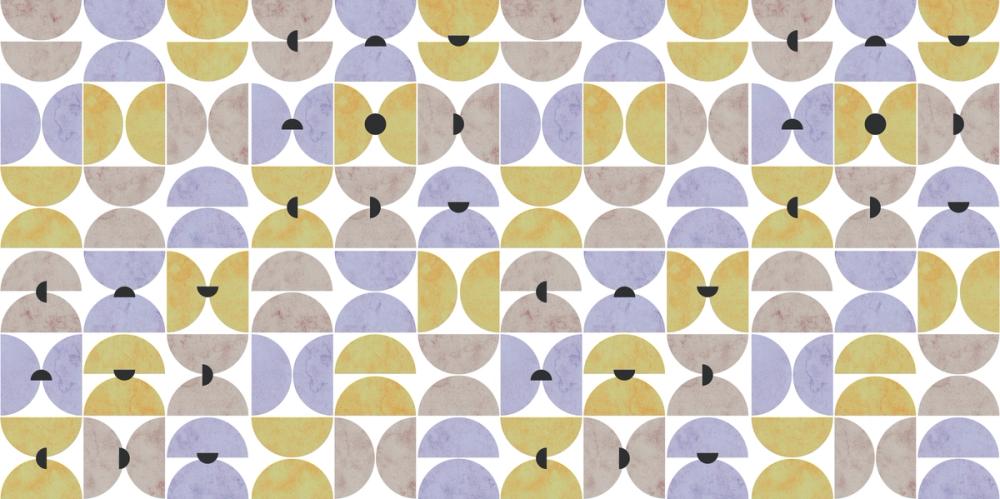 Homley Retro Shapes, Purple