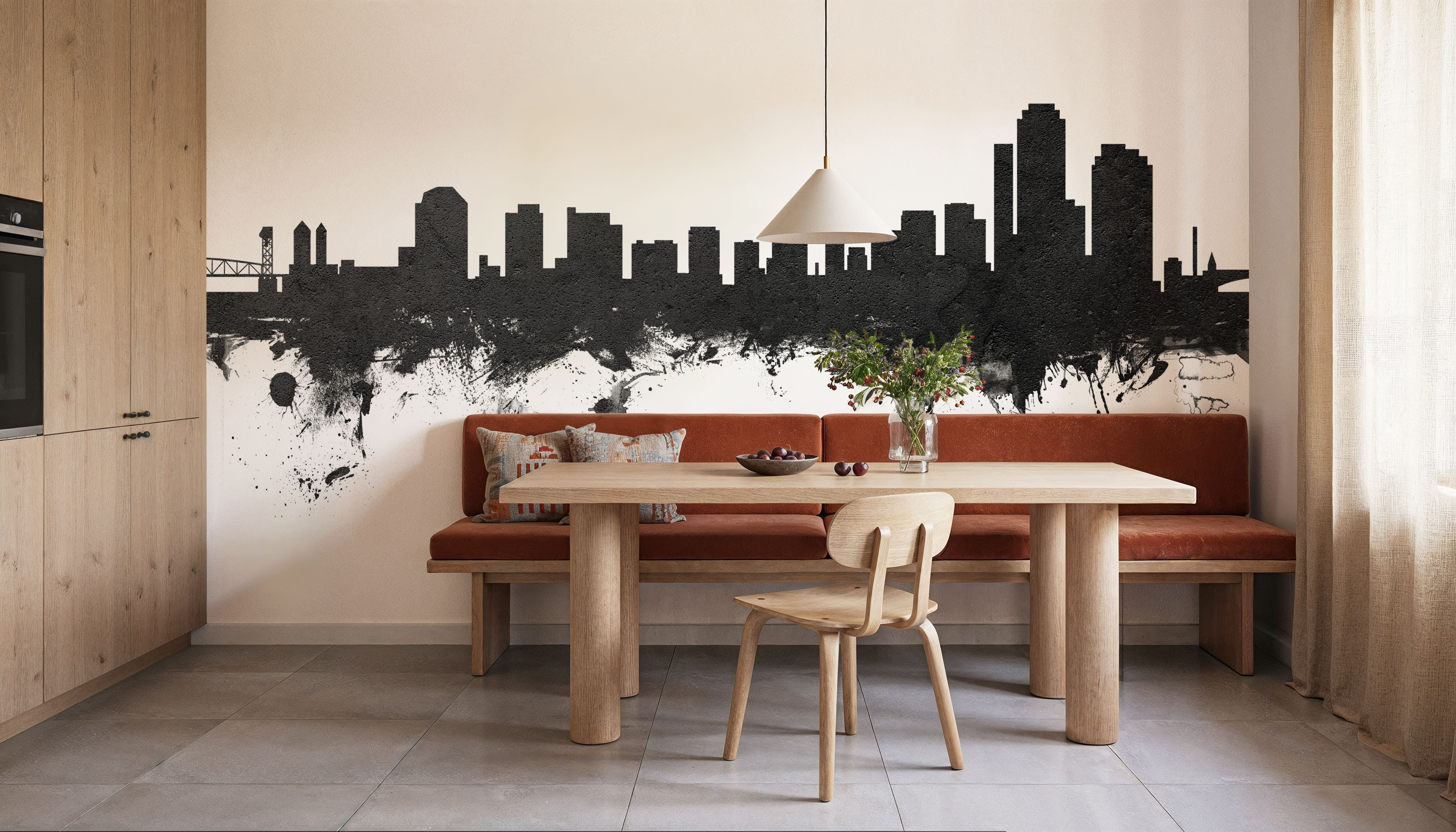 Wilmington Delaware Skyline Black & White