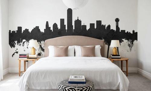 Dallas Skyline Black & White