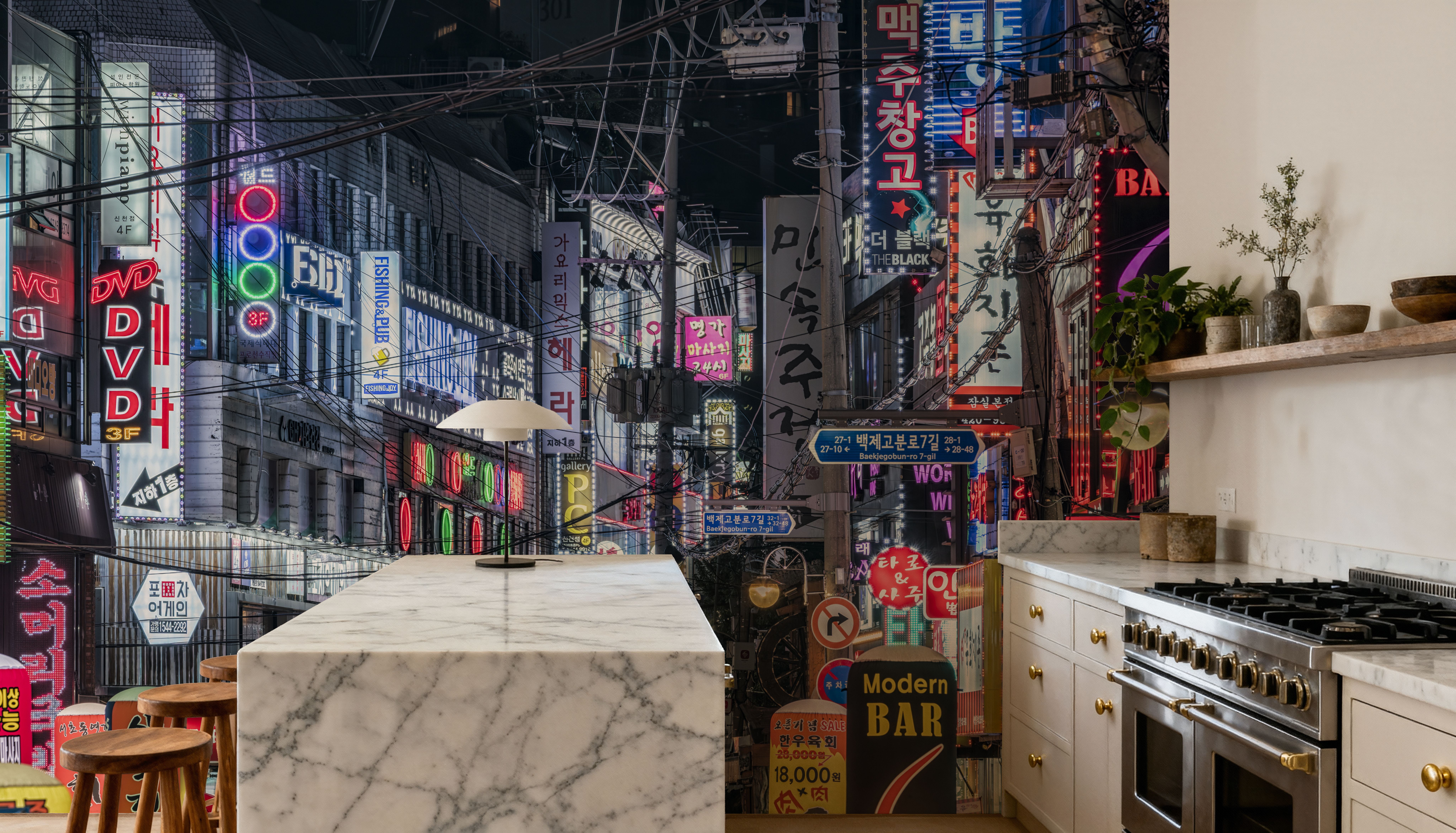 Seoul At Night V, Wallpaper