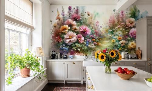 Flower Garden Watercolor