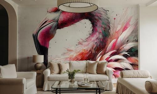 Watercolor Flamingo
