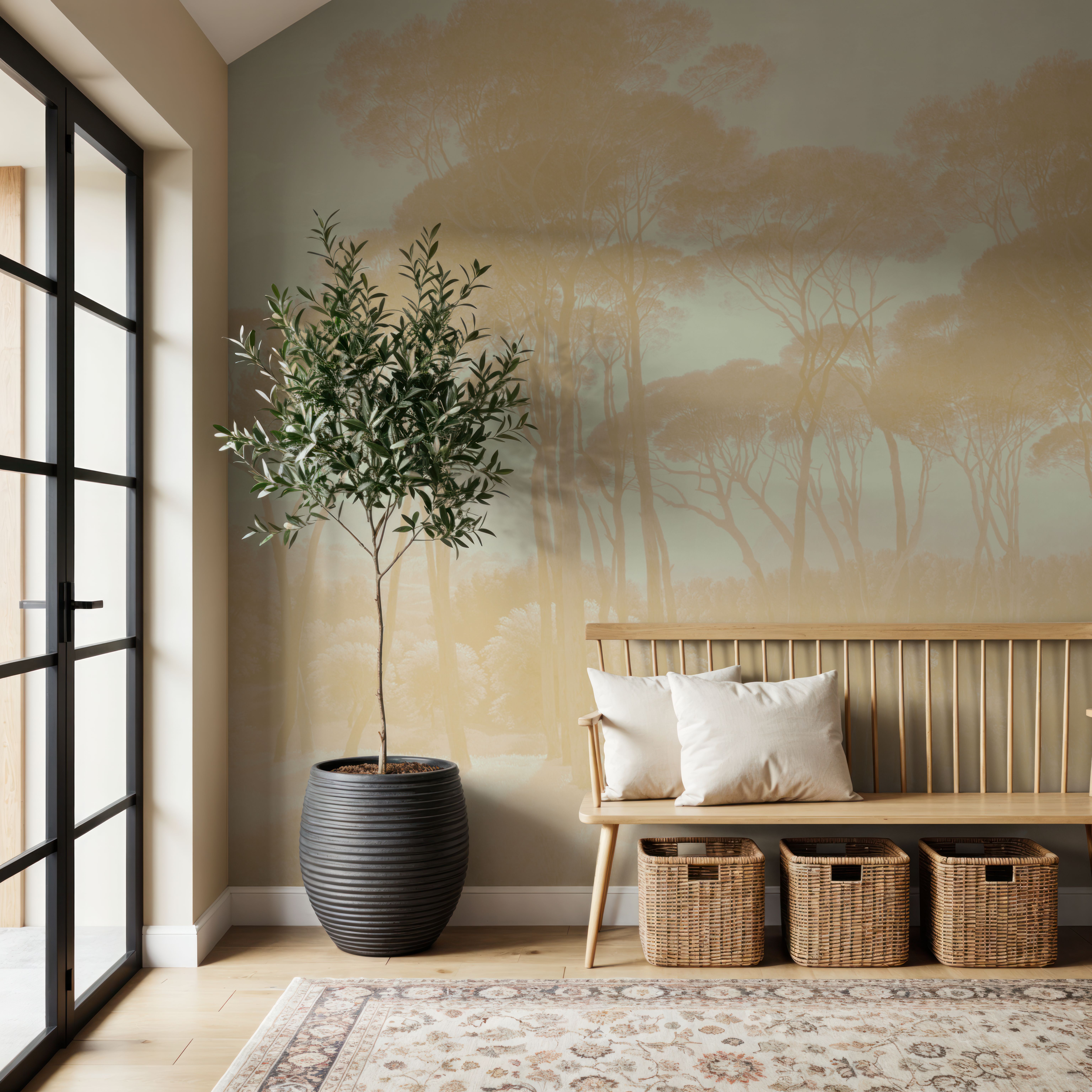 Mediterranean Pine Landscape, Apricot