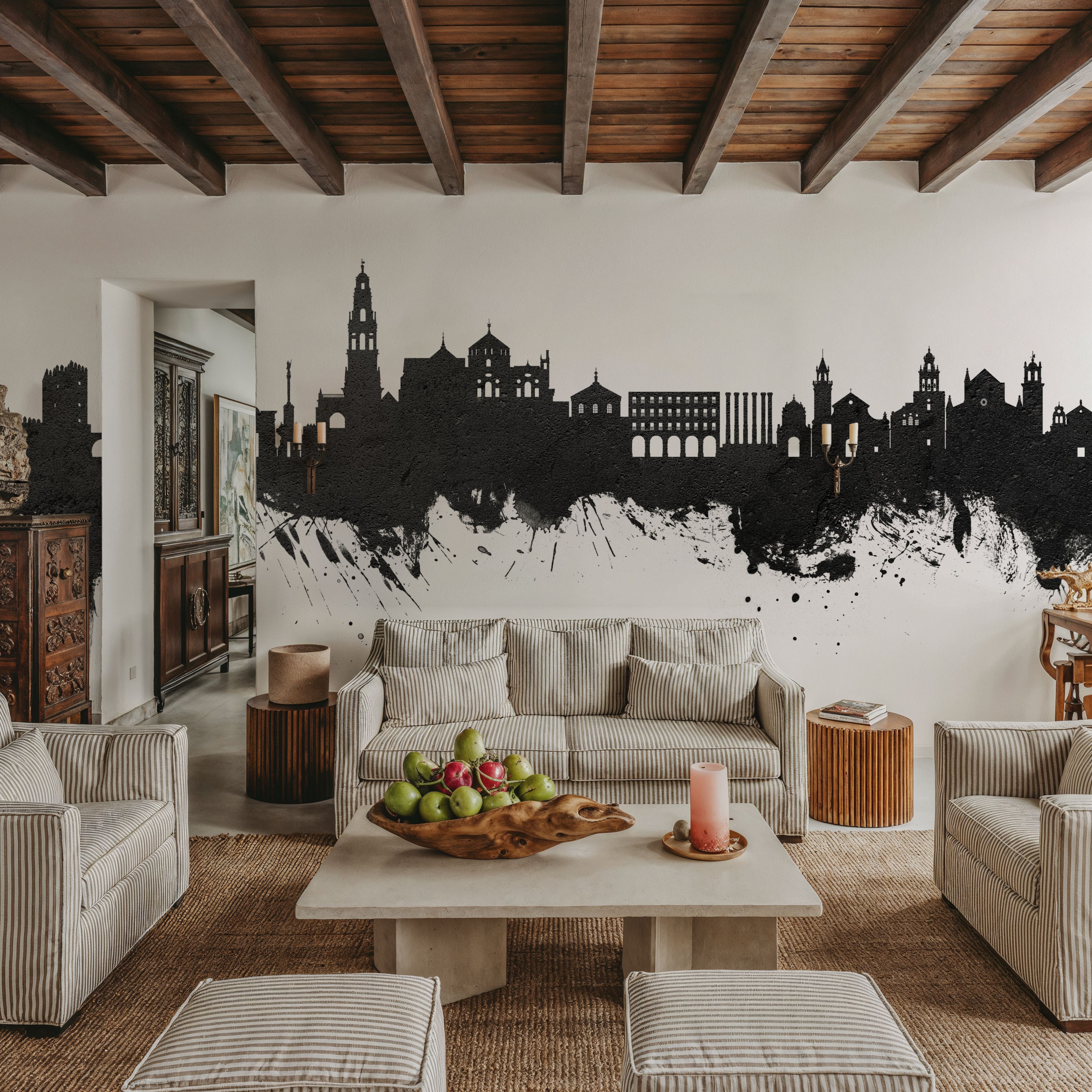 Córdoba Spain Skyline Black & White