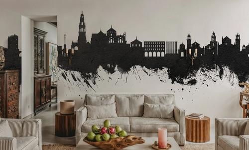 Córdoba Spain Skyline Black & White