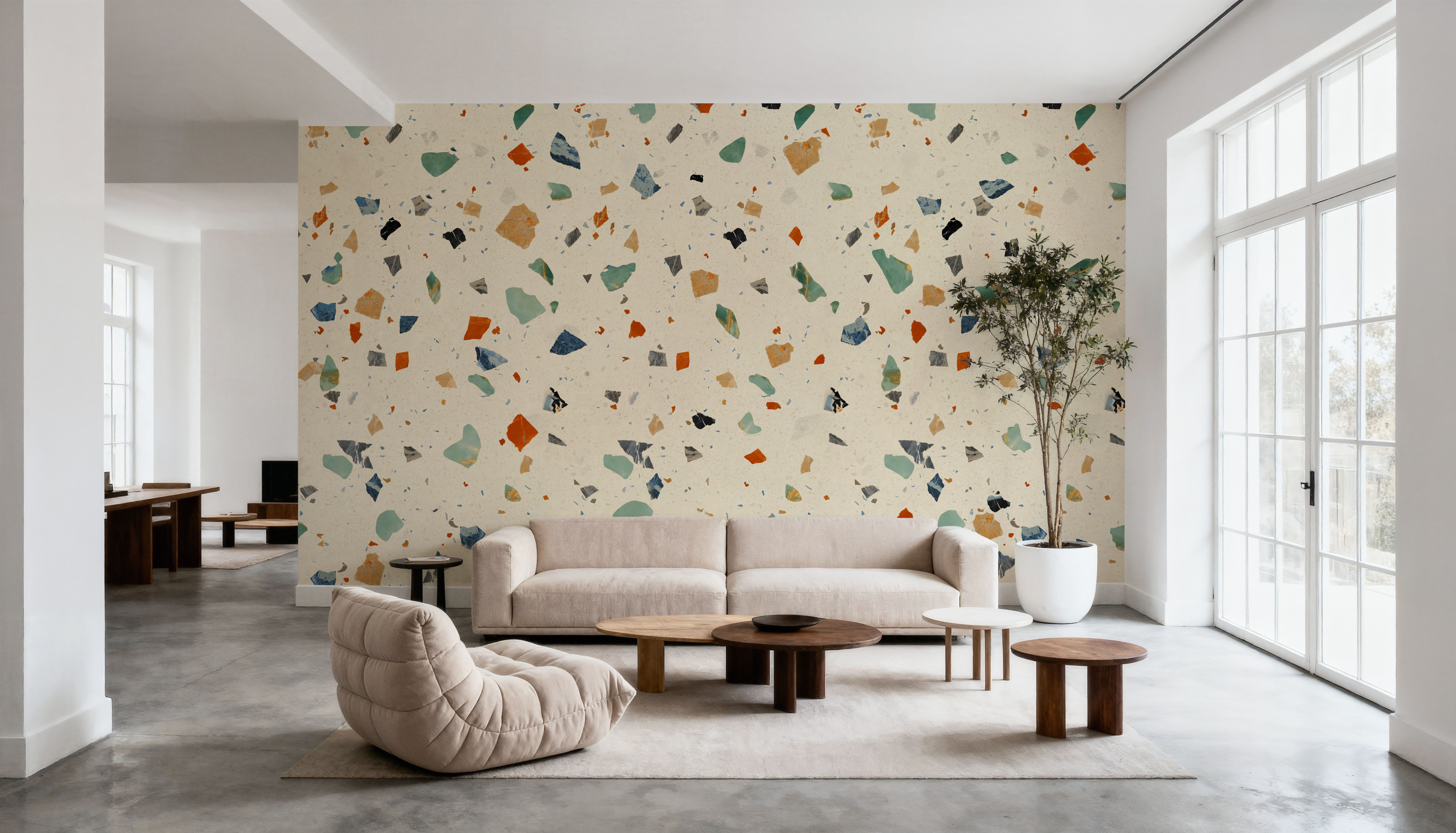 Terrazzo Multi, Cream