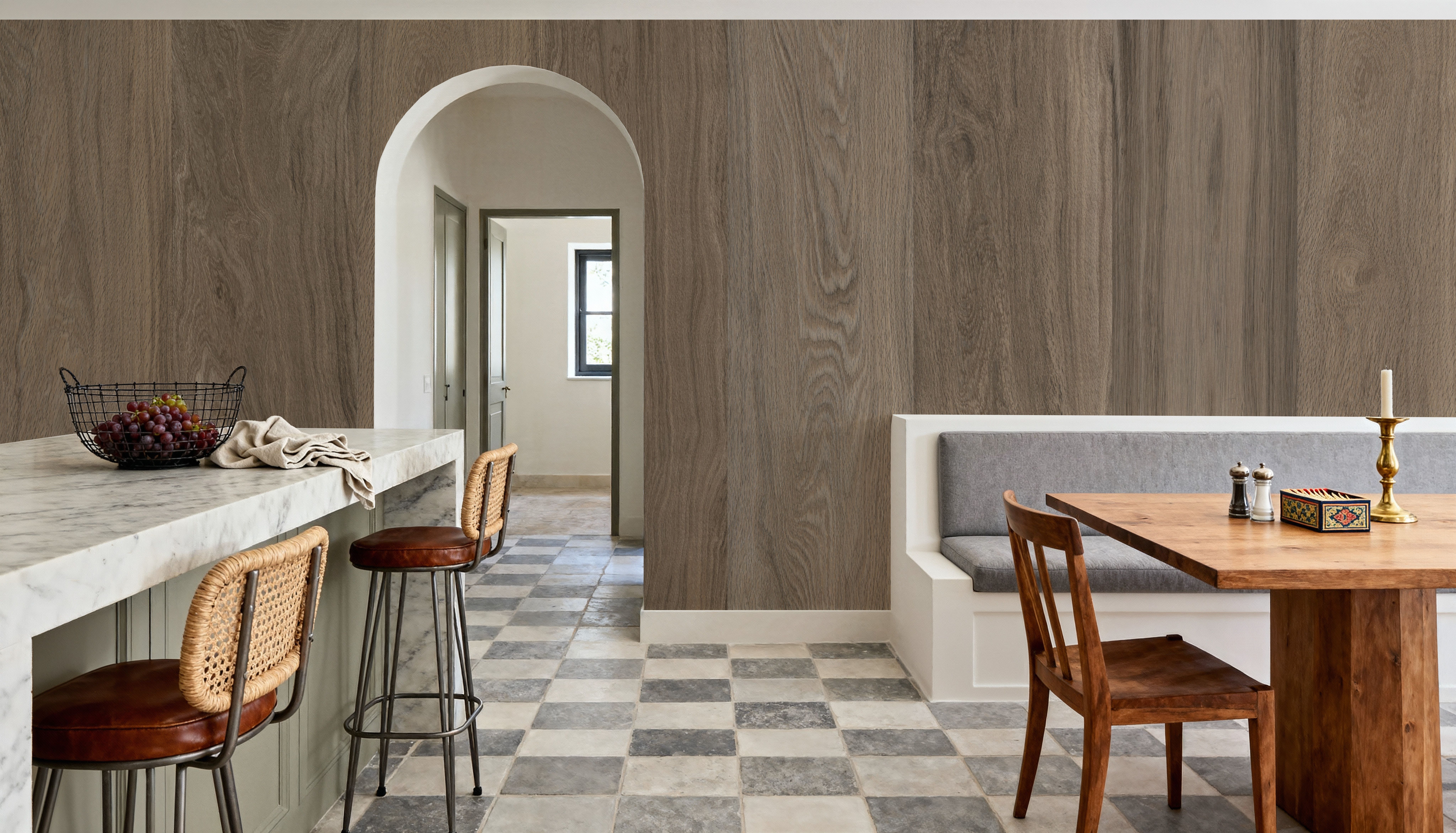 Grain Clad, Weathered Oak