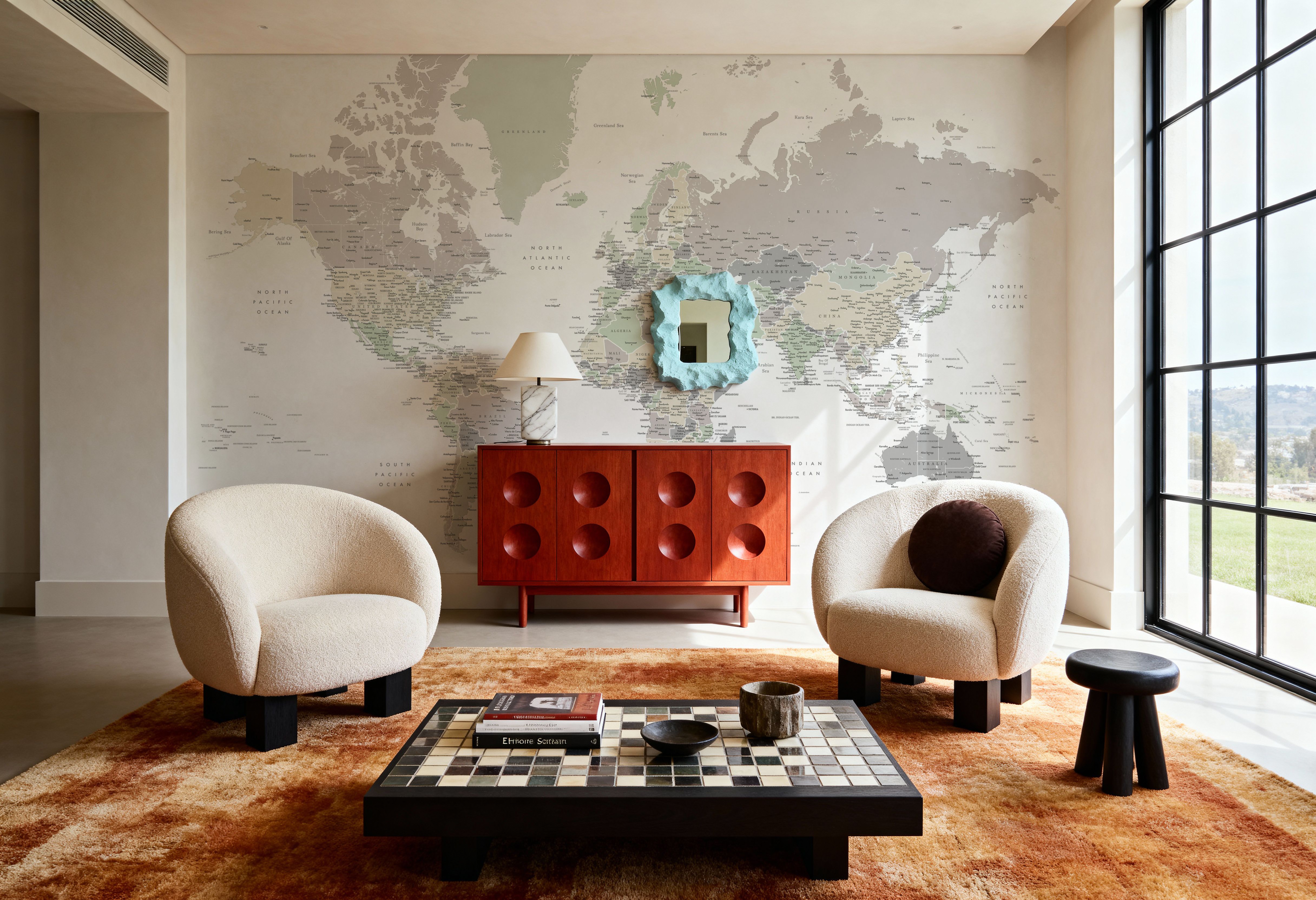 World Map Cities - Anouk, Wallpaper
