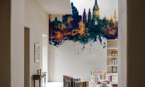 Oxford England Skyline Blue & Bronze