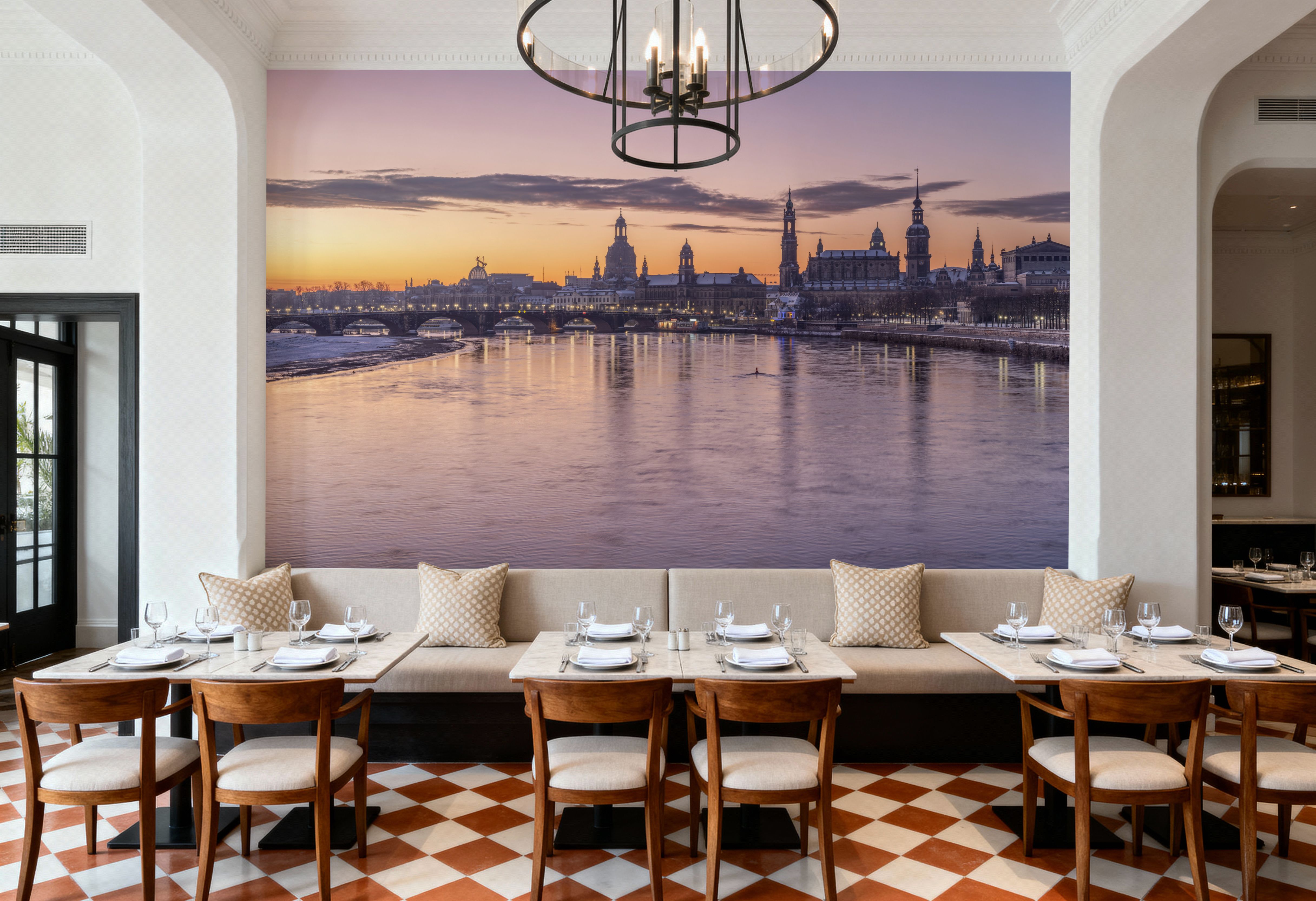 Twilight Bridge Reflection