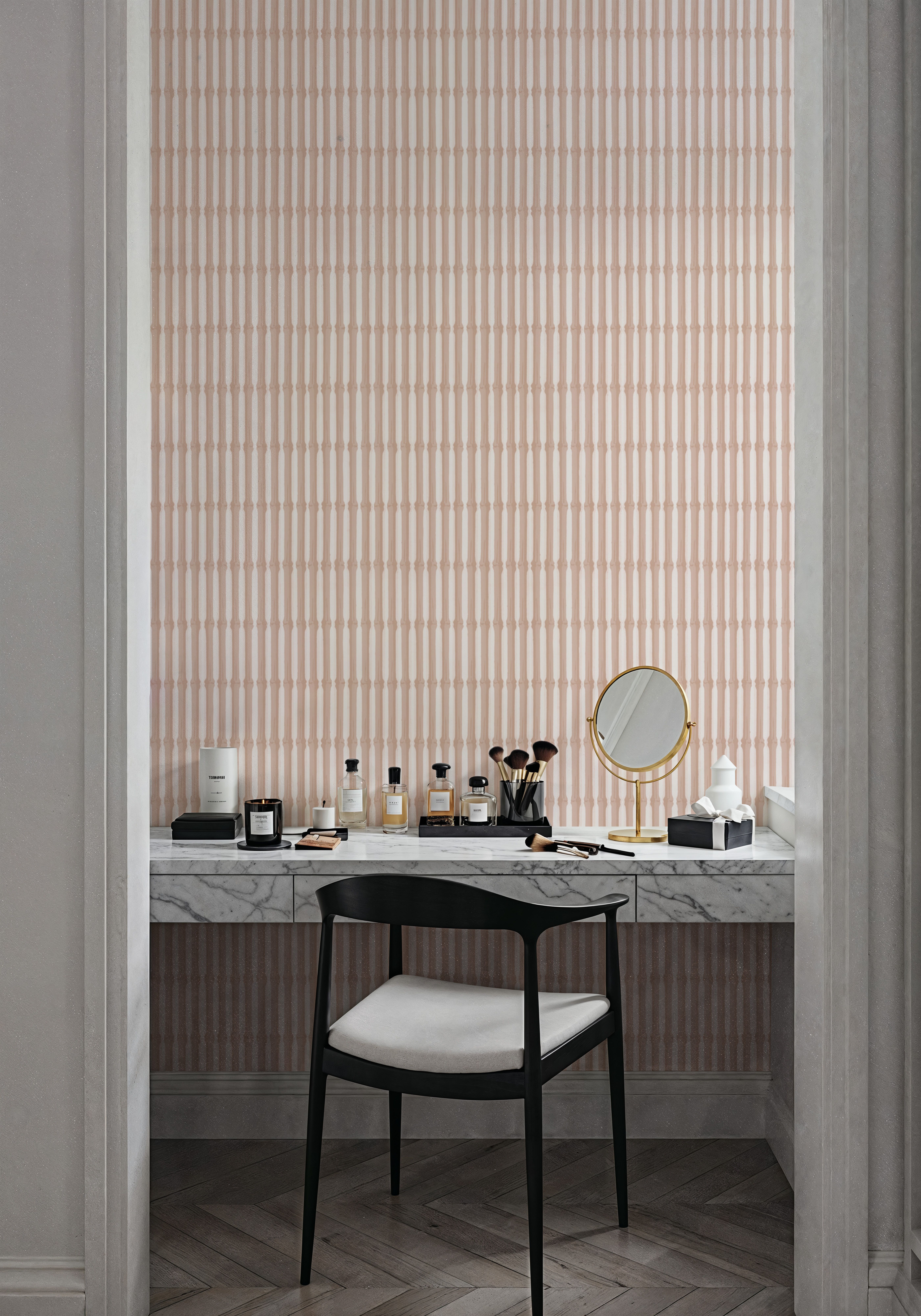 Bamboo Stripes, Blush
