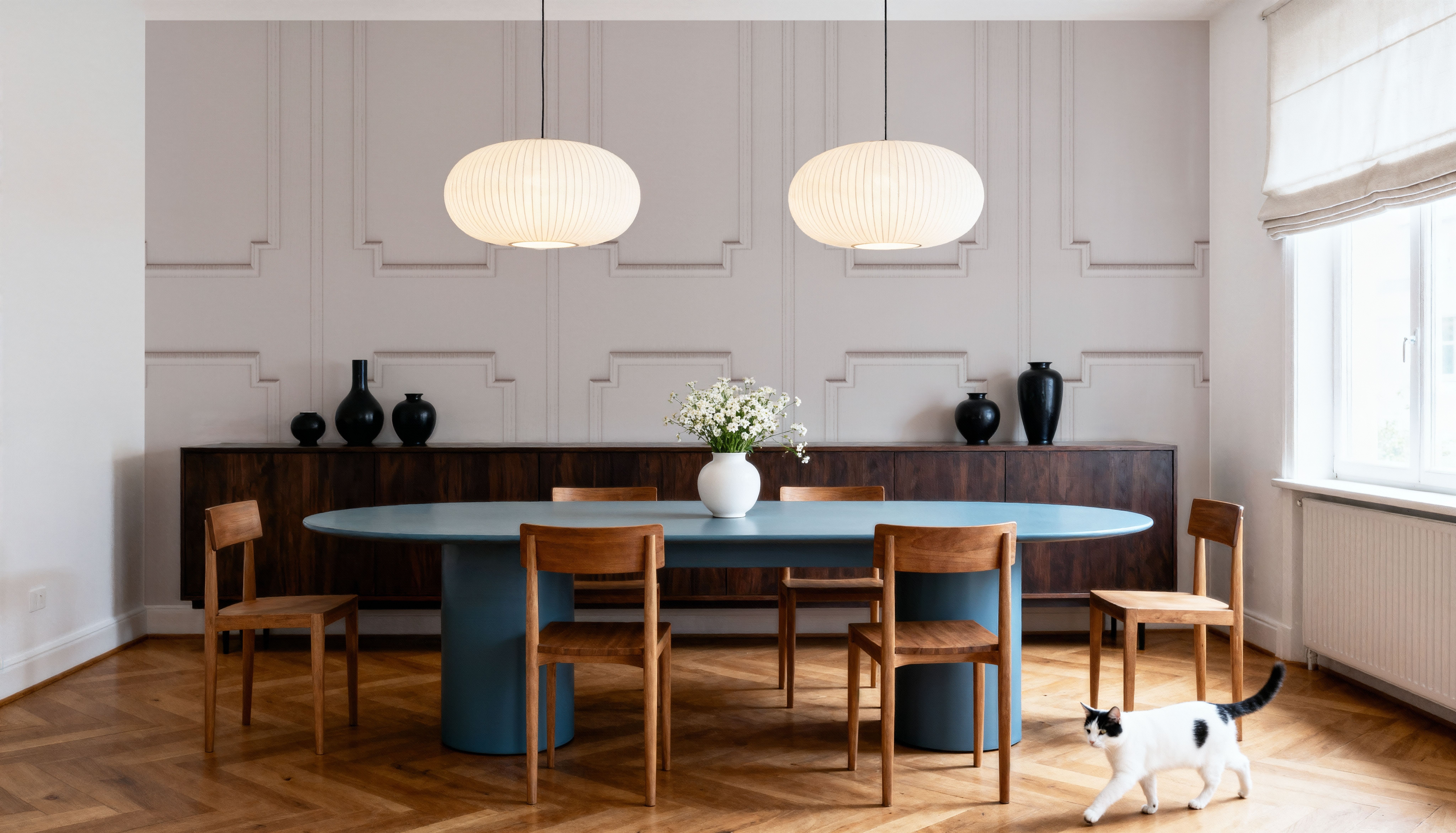 Faux Wall Panel Moulding, Cream