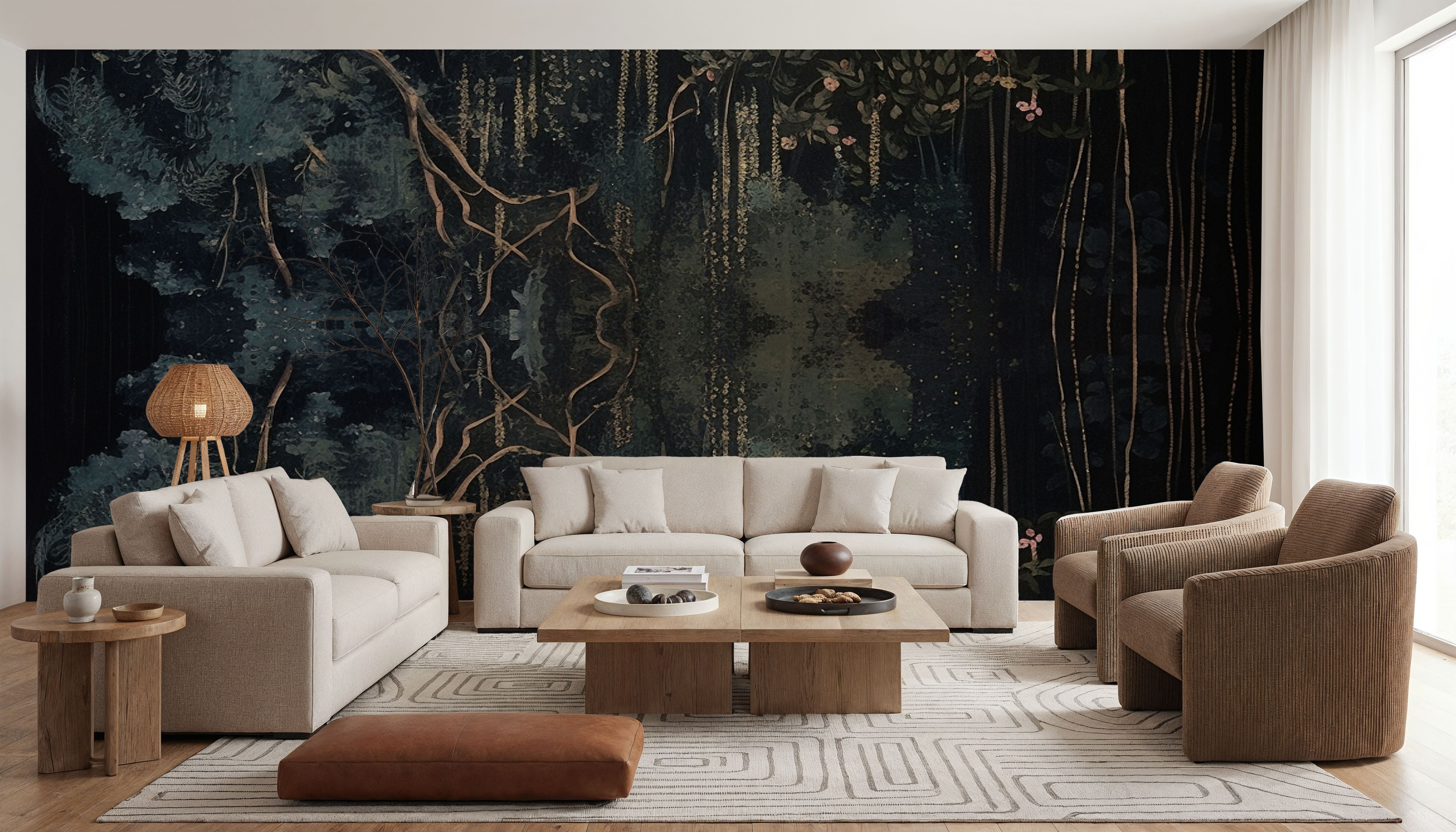 Dreamy Garden Ceiling, Wallpaper