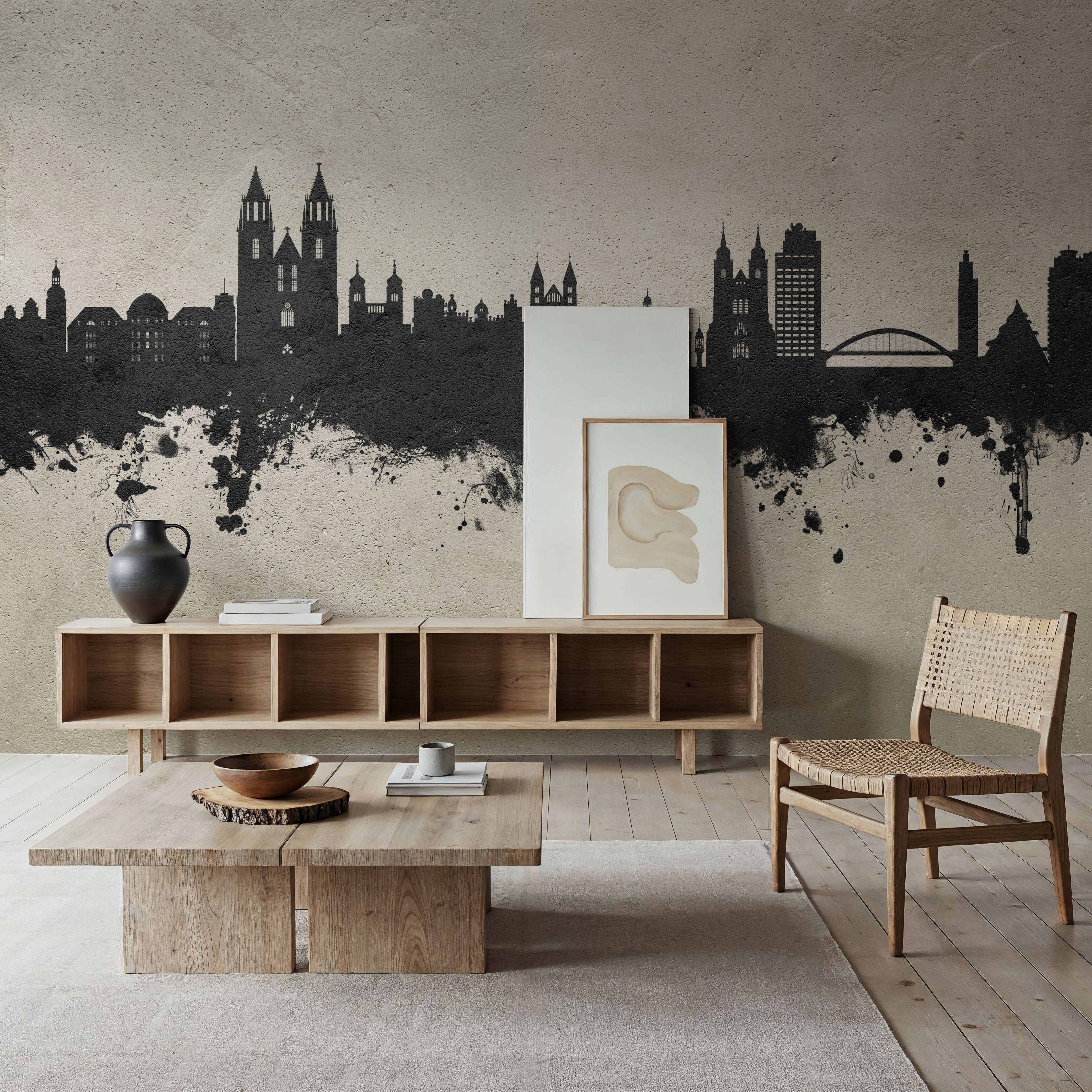 Magdeburg Germany Skyline Concrete