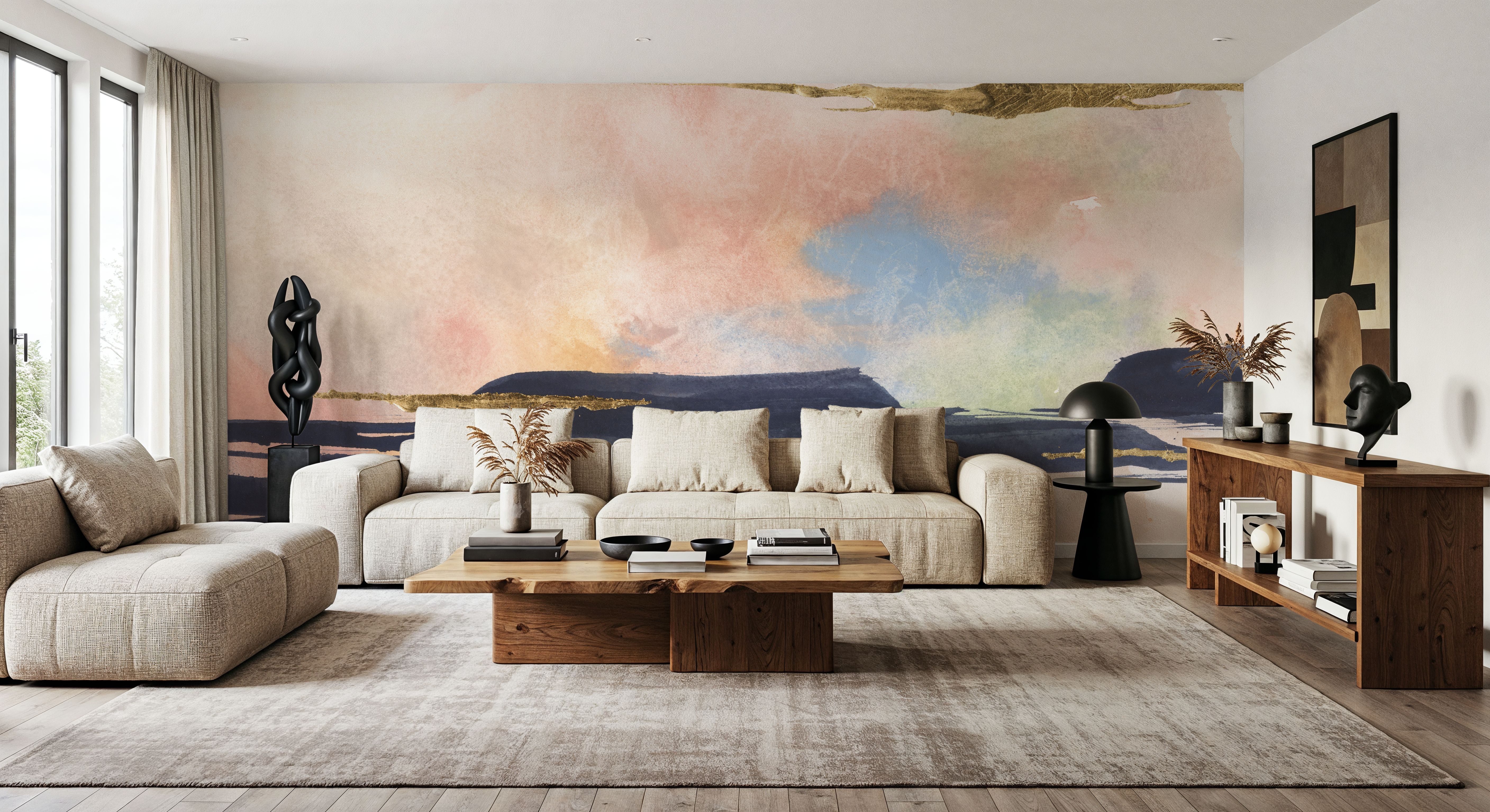 Dusk and Pastel I, Carte da parati