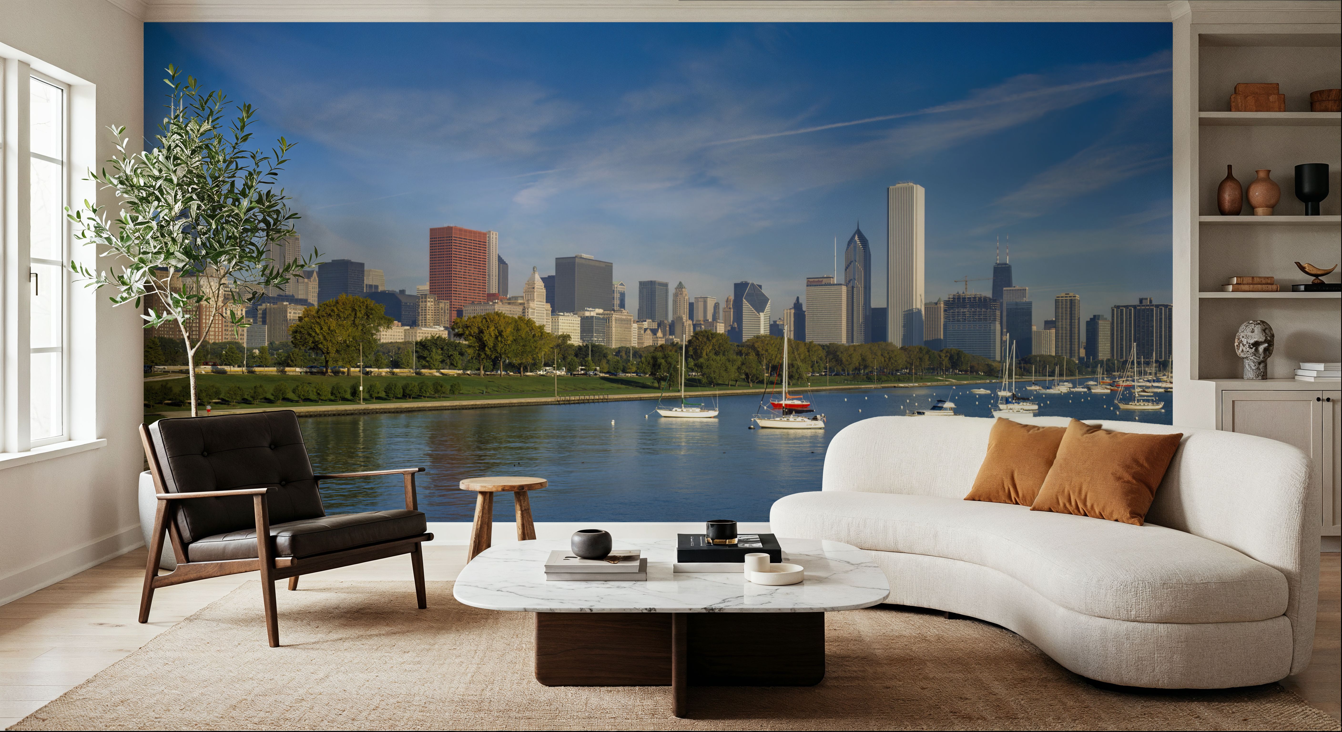 Boston Harbor Skyline,