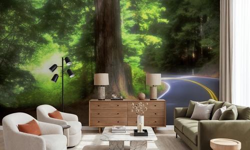 Sunlit Forest Path