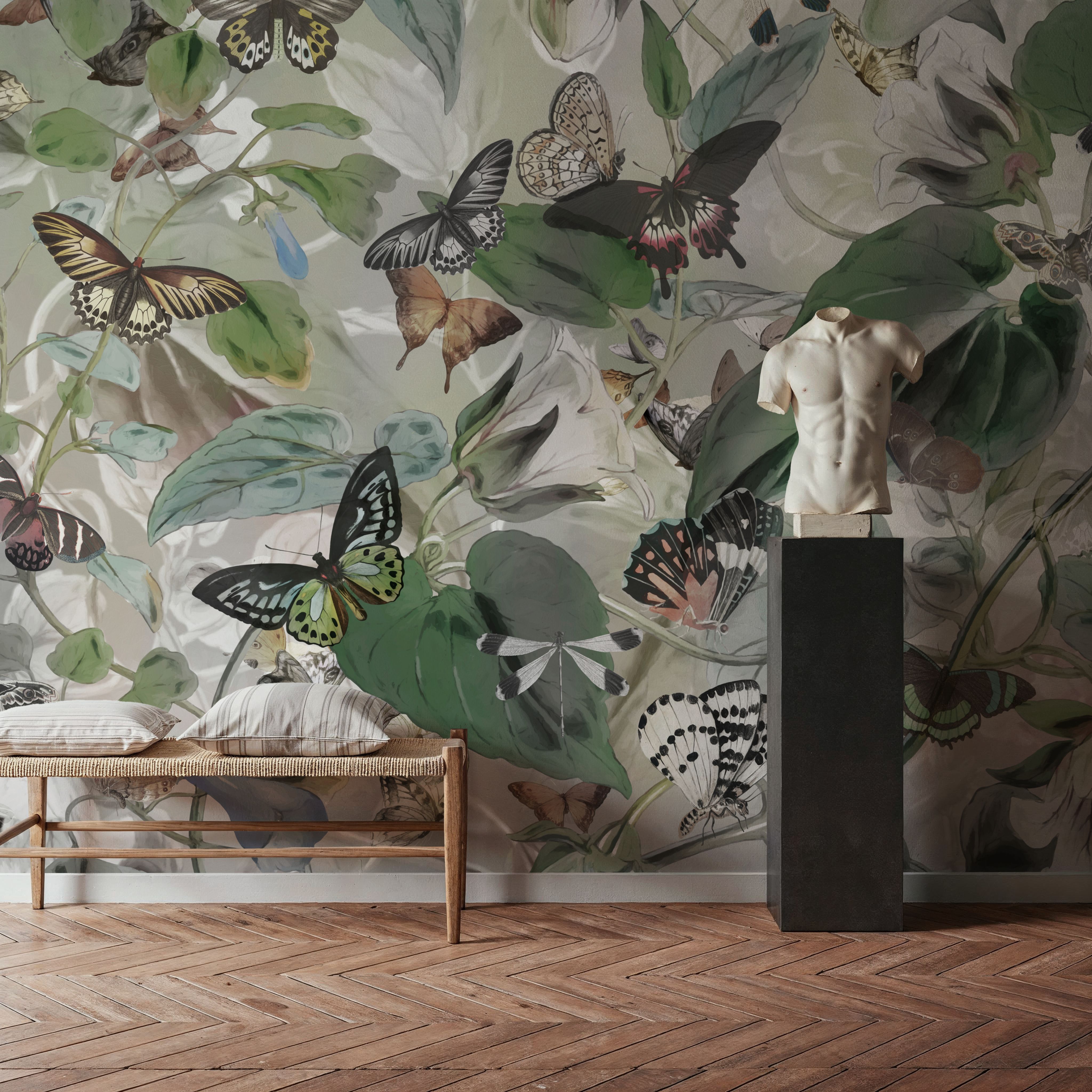 Butterfly Paradise Green