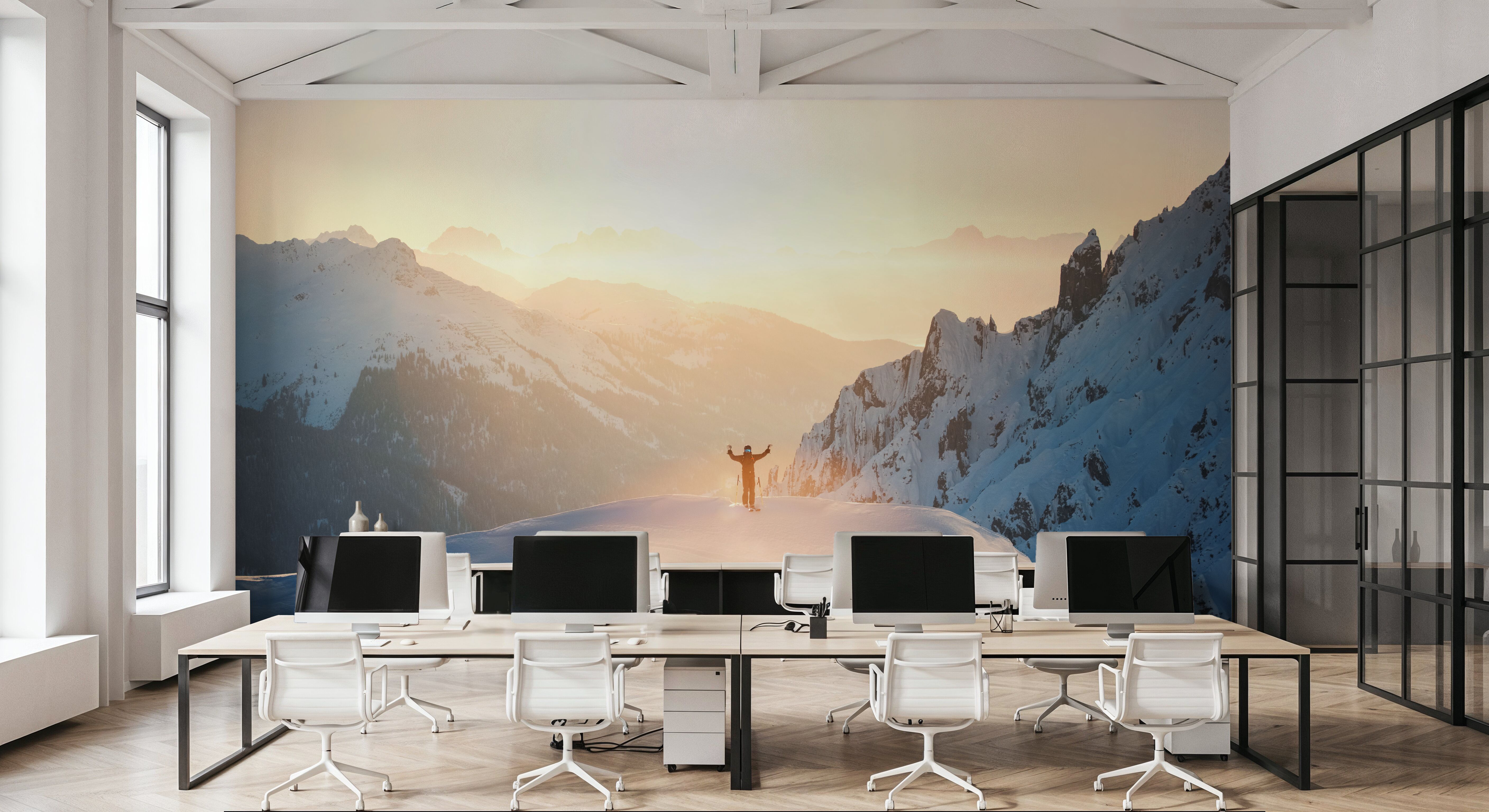 Skiers Rush, Wallpaper