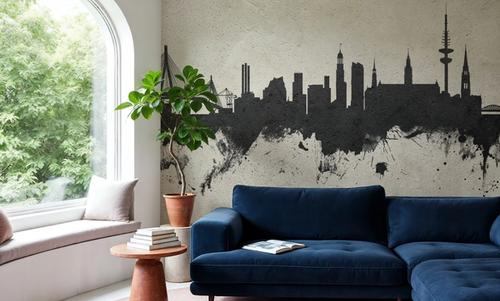 Hamburg Germany Skyline Concrete