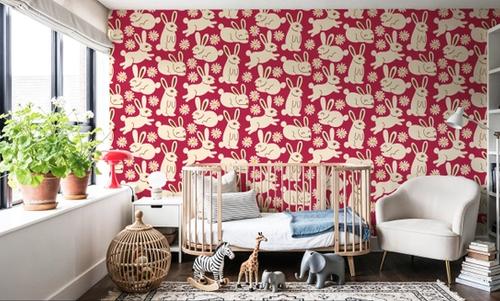 Blissful Bunnies, Fuschia