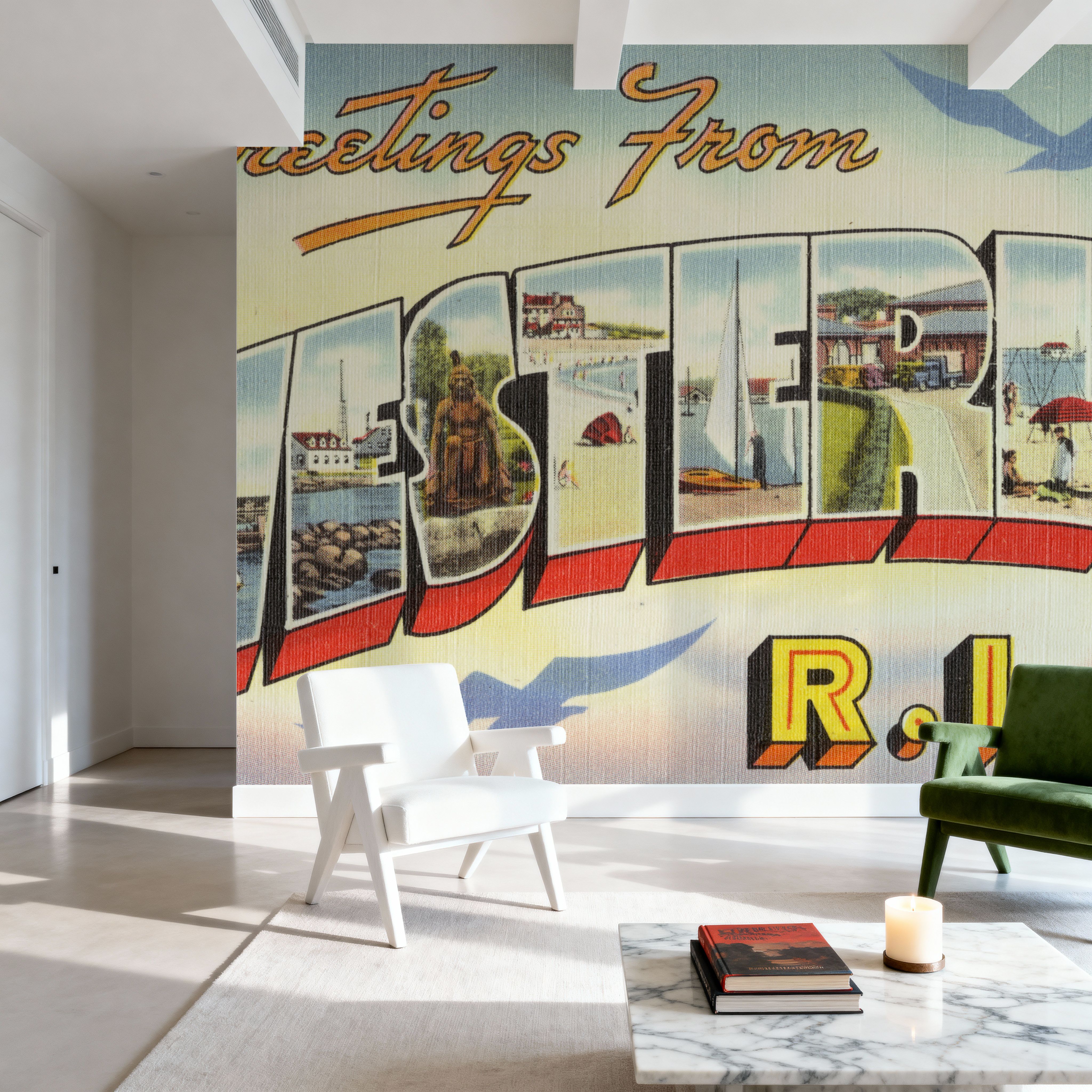 Greetings from Westerly - Screenprint Postcard